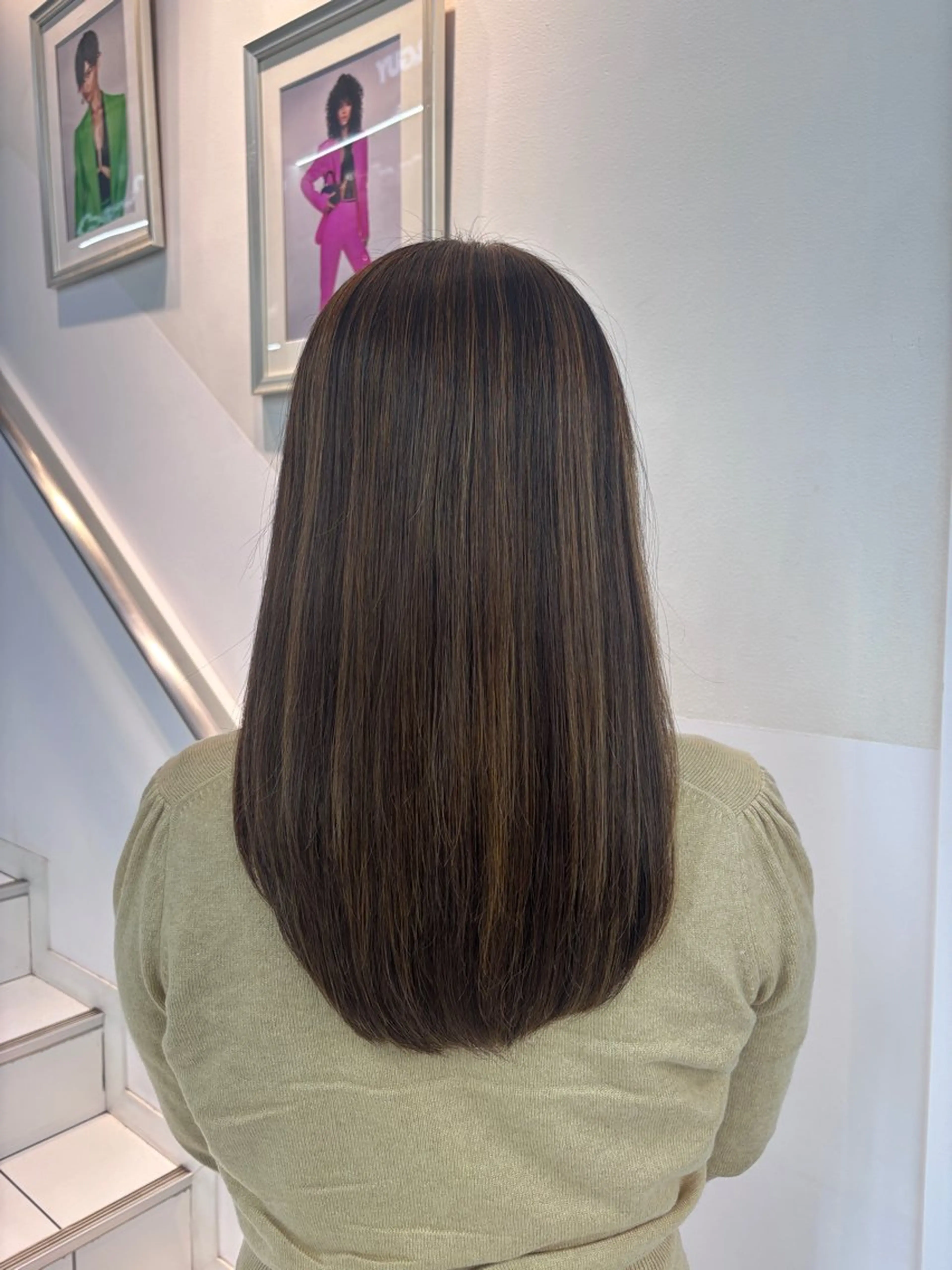 ロング カラー ハイライトカラー ハイライト リコ🪐ハイライト モデル募集のヘアスタイル