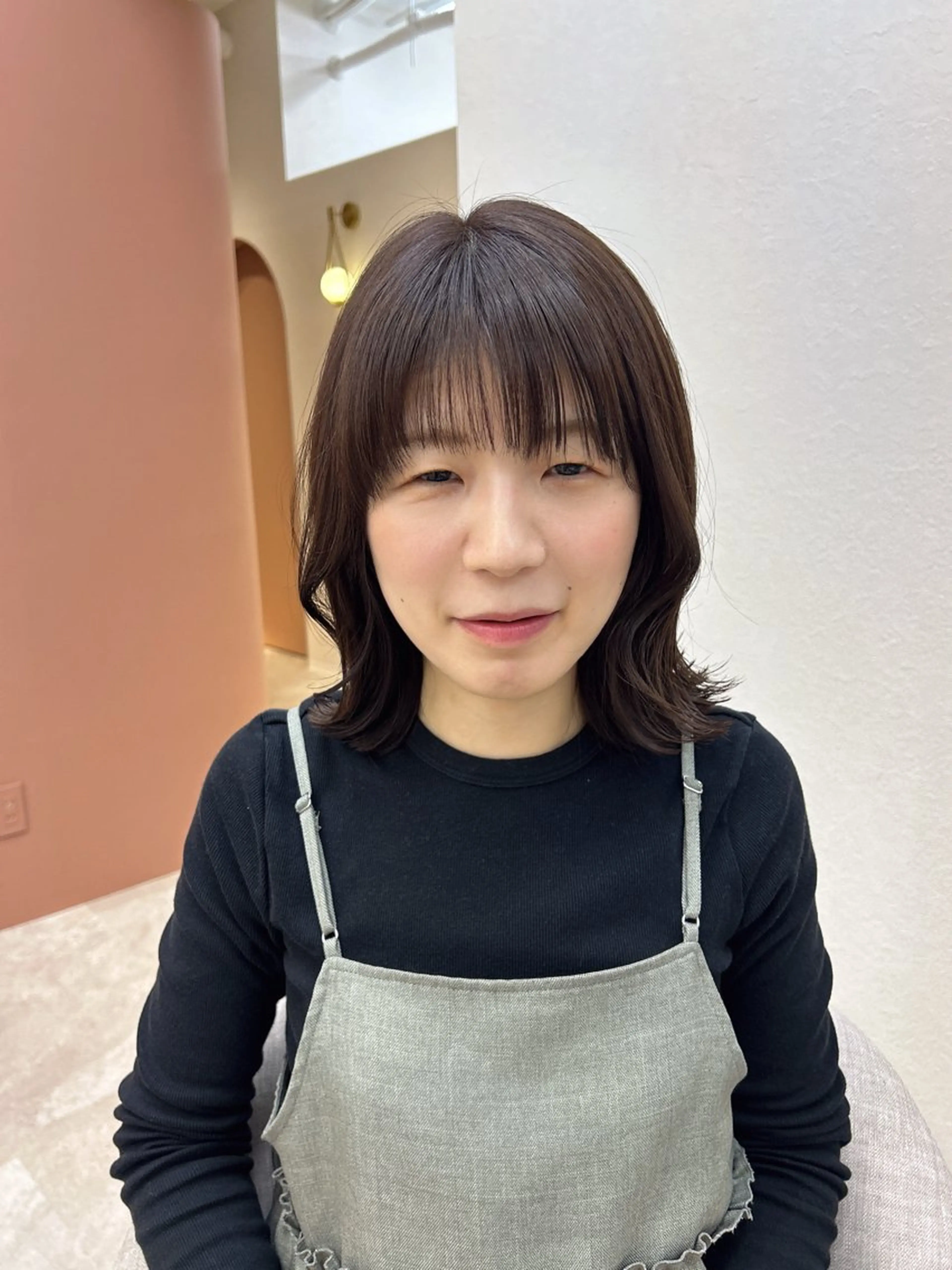 ミディアム カラー カット ヘアカラー トリートメント 佐合 梨花 / ｅａｕ〈オー〉のヘアスタイル