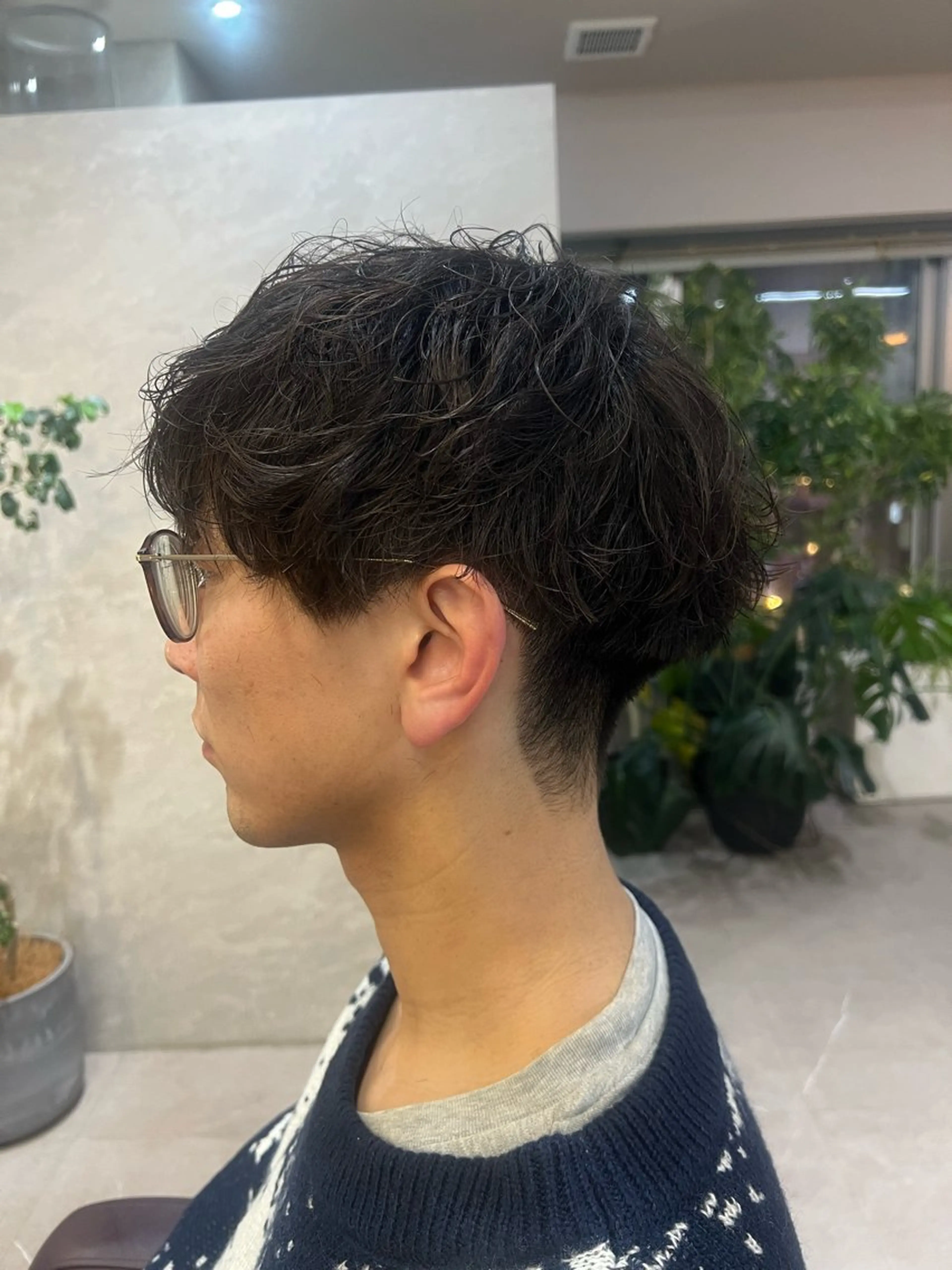 パーマ メンズ カット パーマ フラッグヘアー所属・Asuka ❁⃘のヘアスタイル