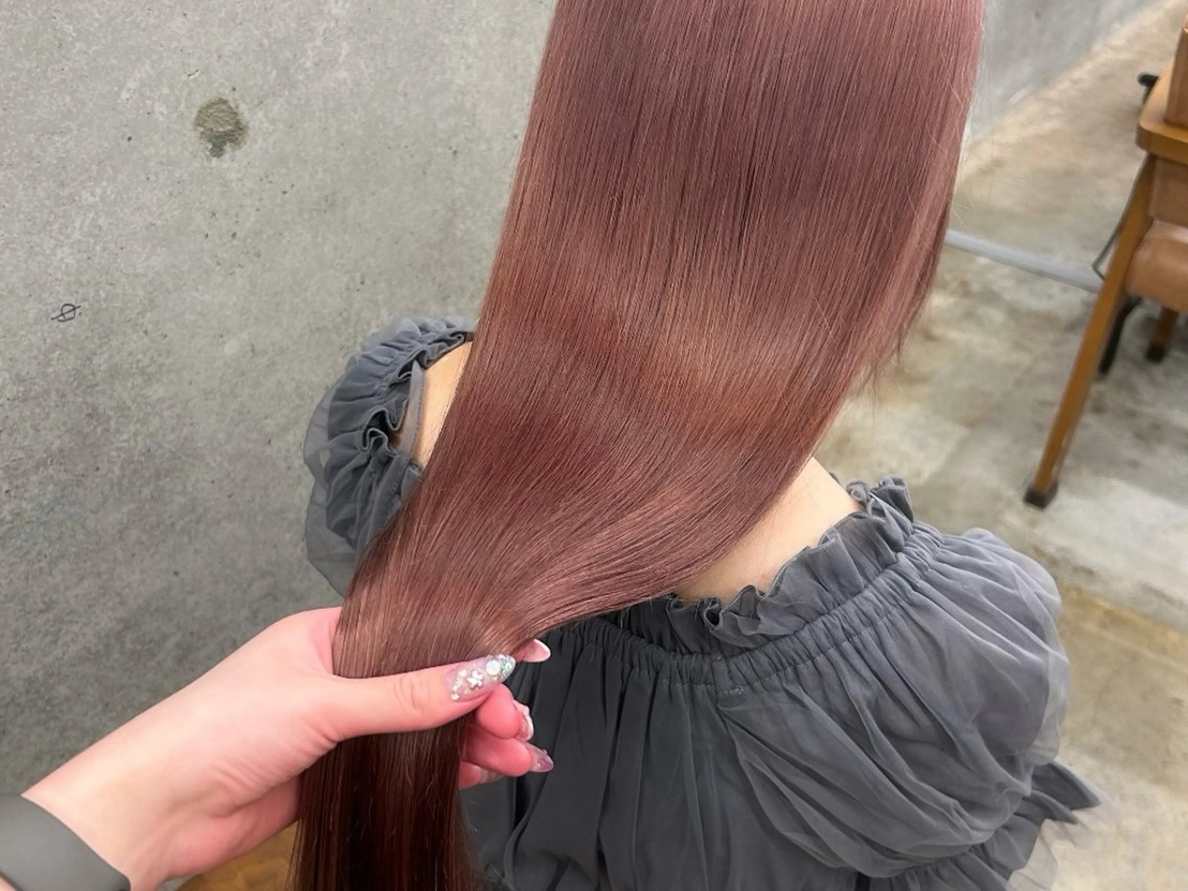 ロング カラー ヘアカラー トリートメント 🌷ラベンダーピンク 顔まわり🌷ねいろのヘアスタイル