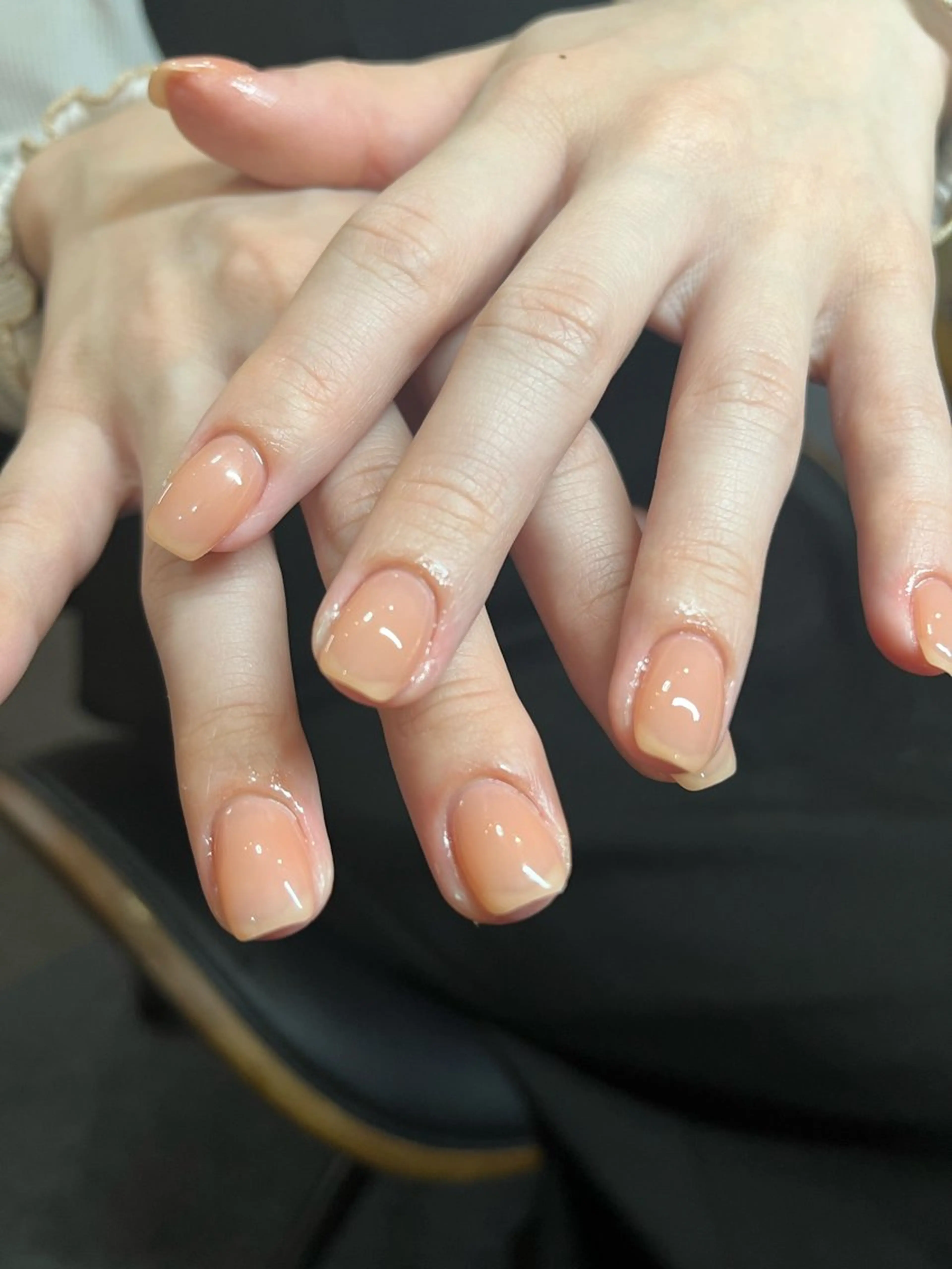 ネイル オフィスネイル ワンカラーネイル ピンク ピンクベージュ ショートネイル ハンドネイル ハンドケア 🎀NAIL🎀 AI🪄︎︎◝✩のネイルデザイン