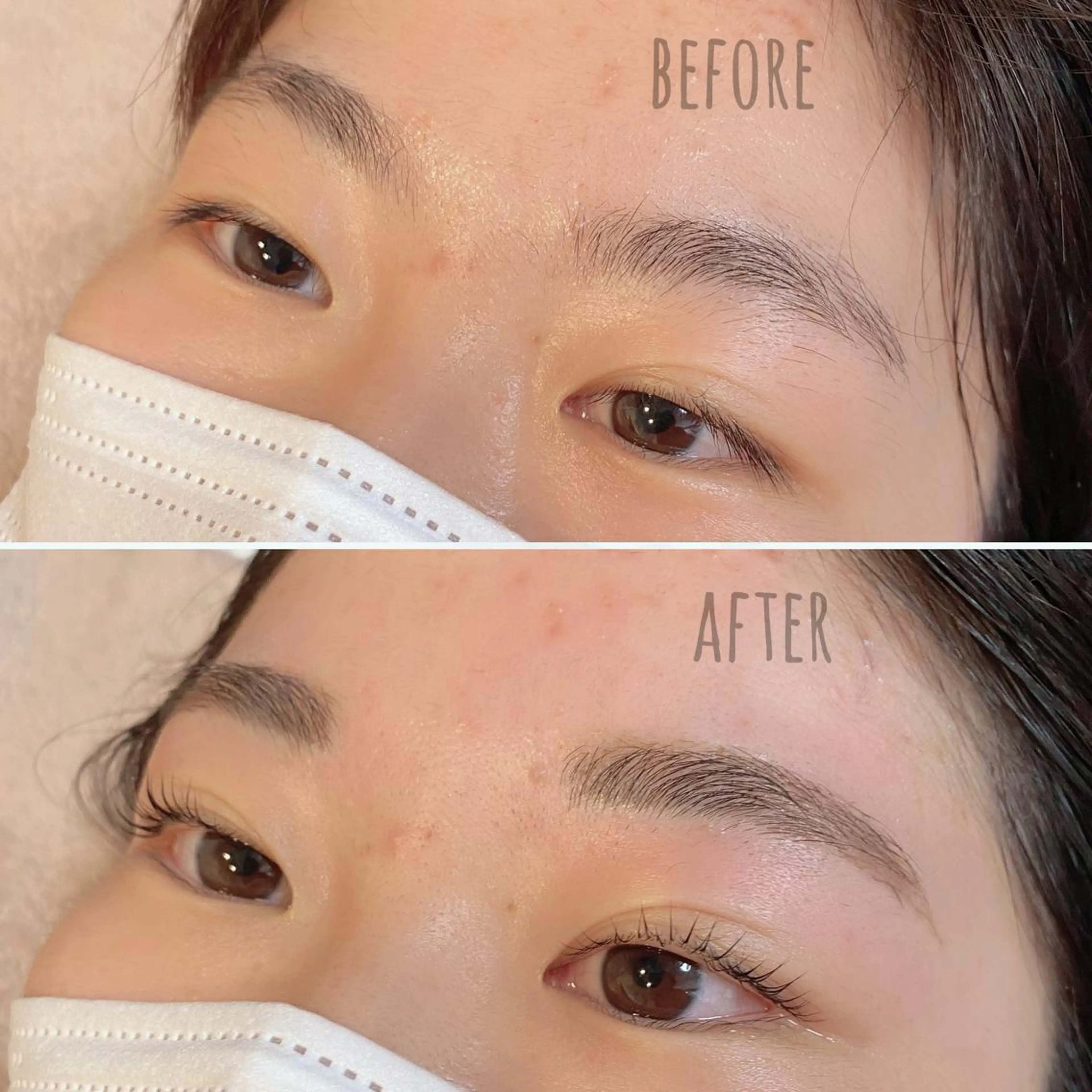 パリジェンヌラッシュリフト（睫毛パーマ）＆眉毛Wax脱毛＆スタイリングの写真