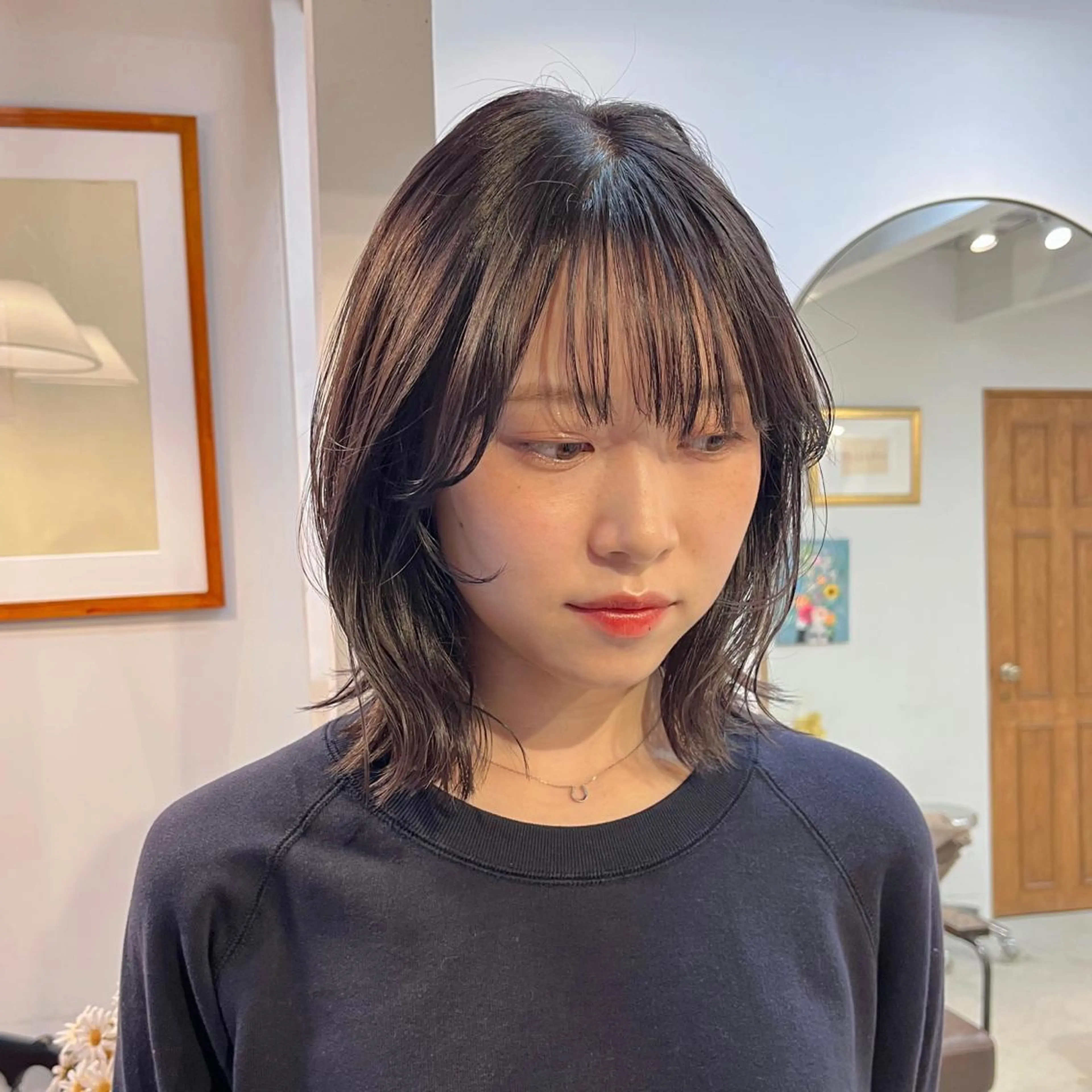 【組み合わせメニュ】カット+透明感ワンカラー+超音波アイロン付Aujua トリートメント 10:00​〜​のみの写真