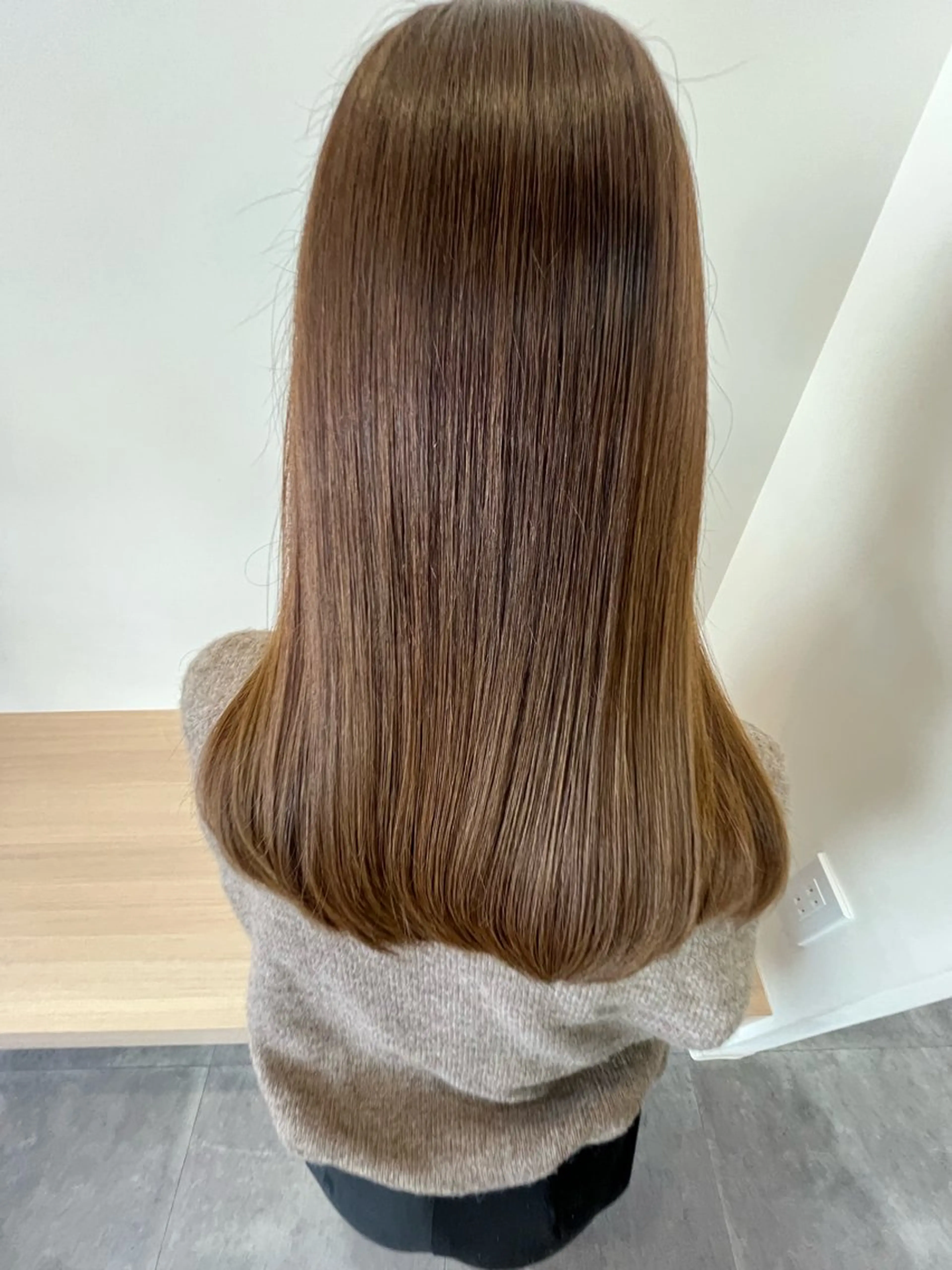 セミロング カット トリートメント 岐阜茜部/髪質改善 平田ヒデカズのヘアスタイル