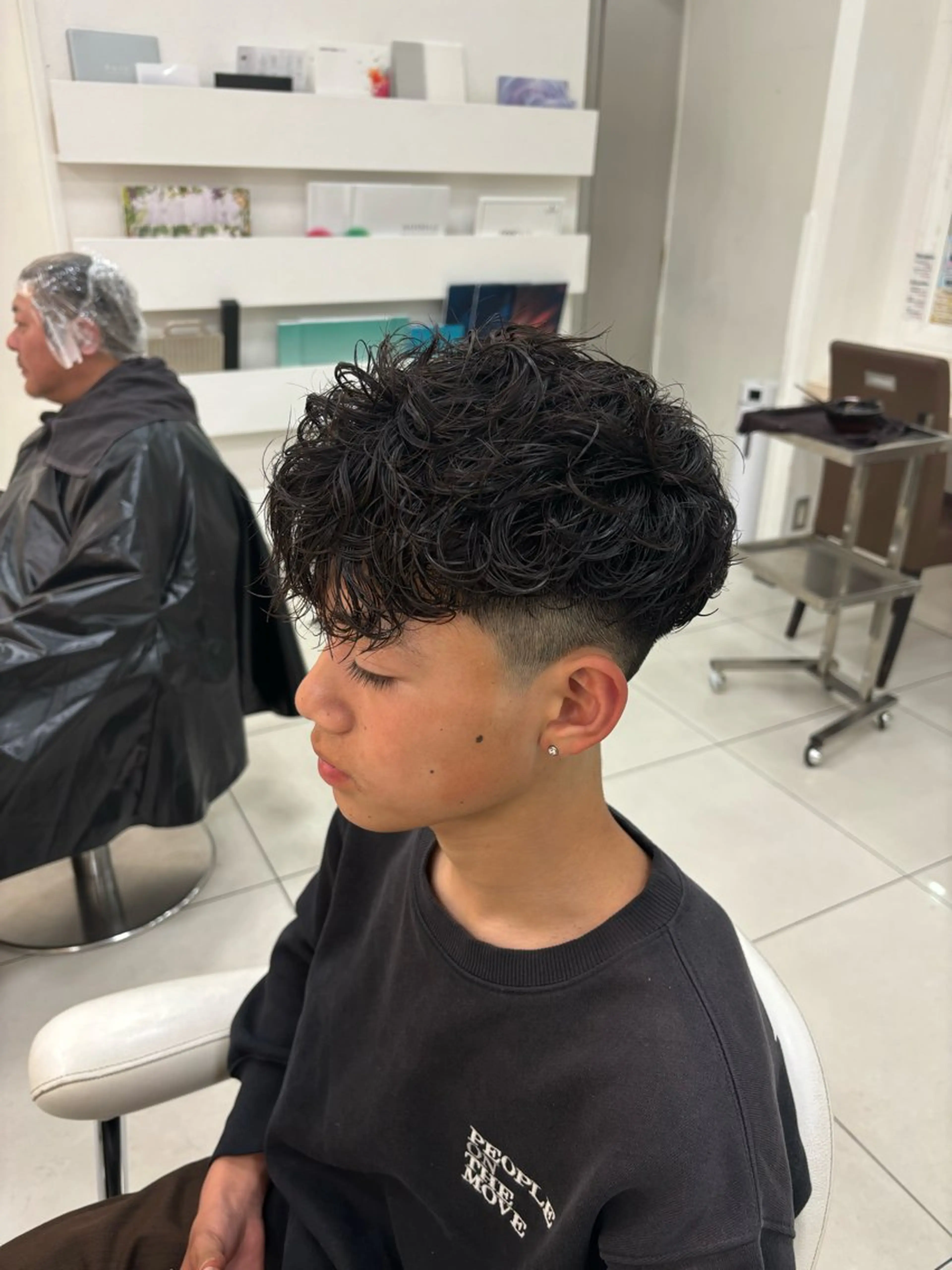 ショート パーマ メンズ Ash 小岩店 ハセベのヘアスタイル