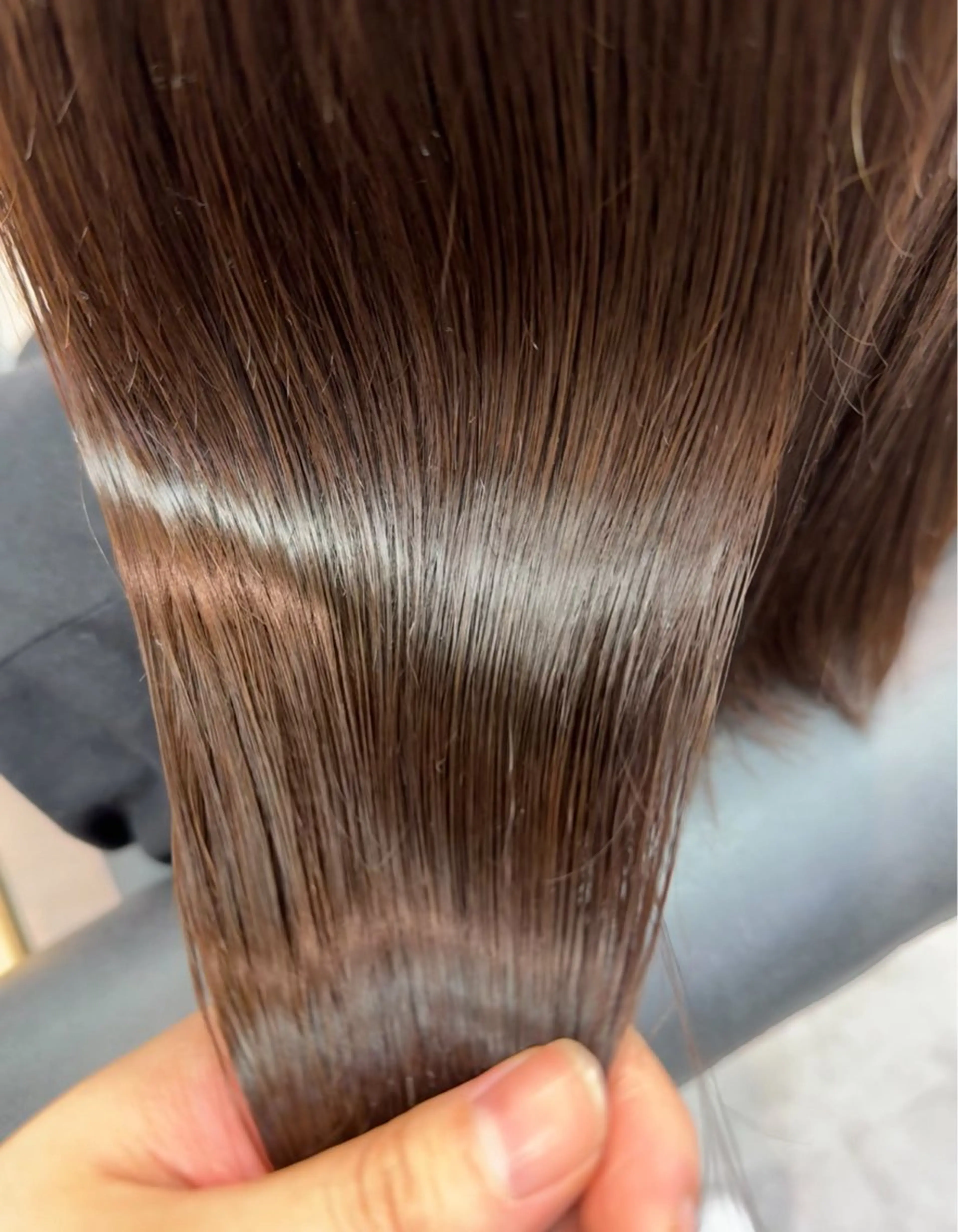 セミロング トリートメント 縮毛矯正/艶髪カラー ヘアアレンジ/ひふみのヘアスタイル