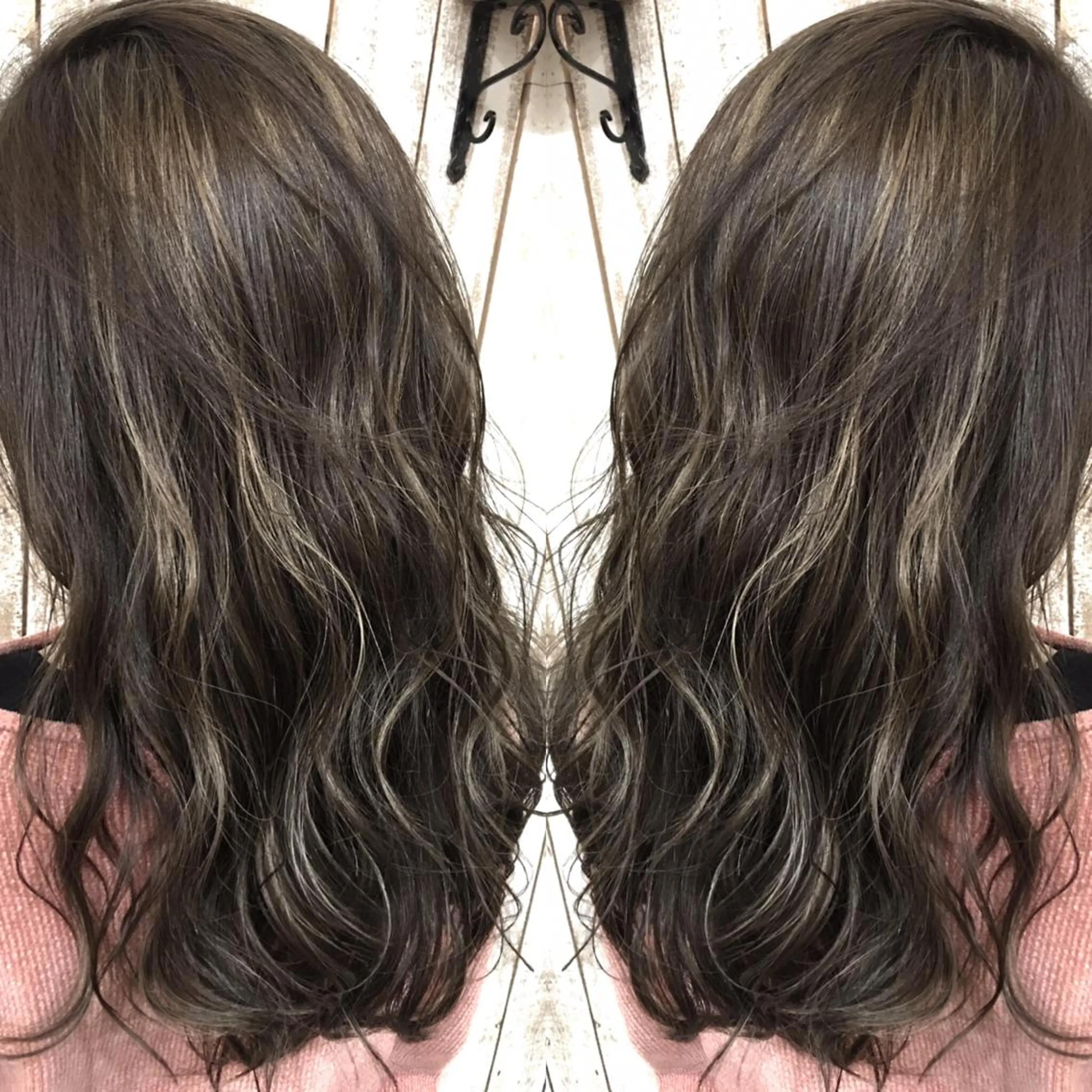 セミロング カラー ヘアカラー トリートメント 井上 一平のヘアスタイル