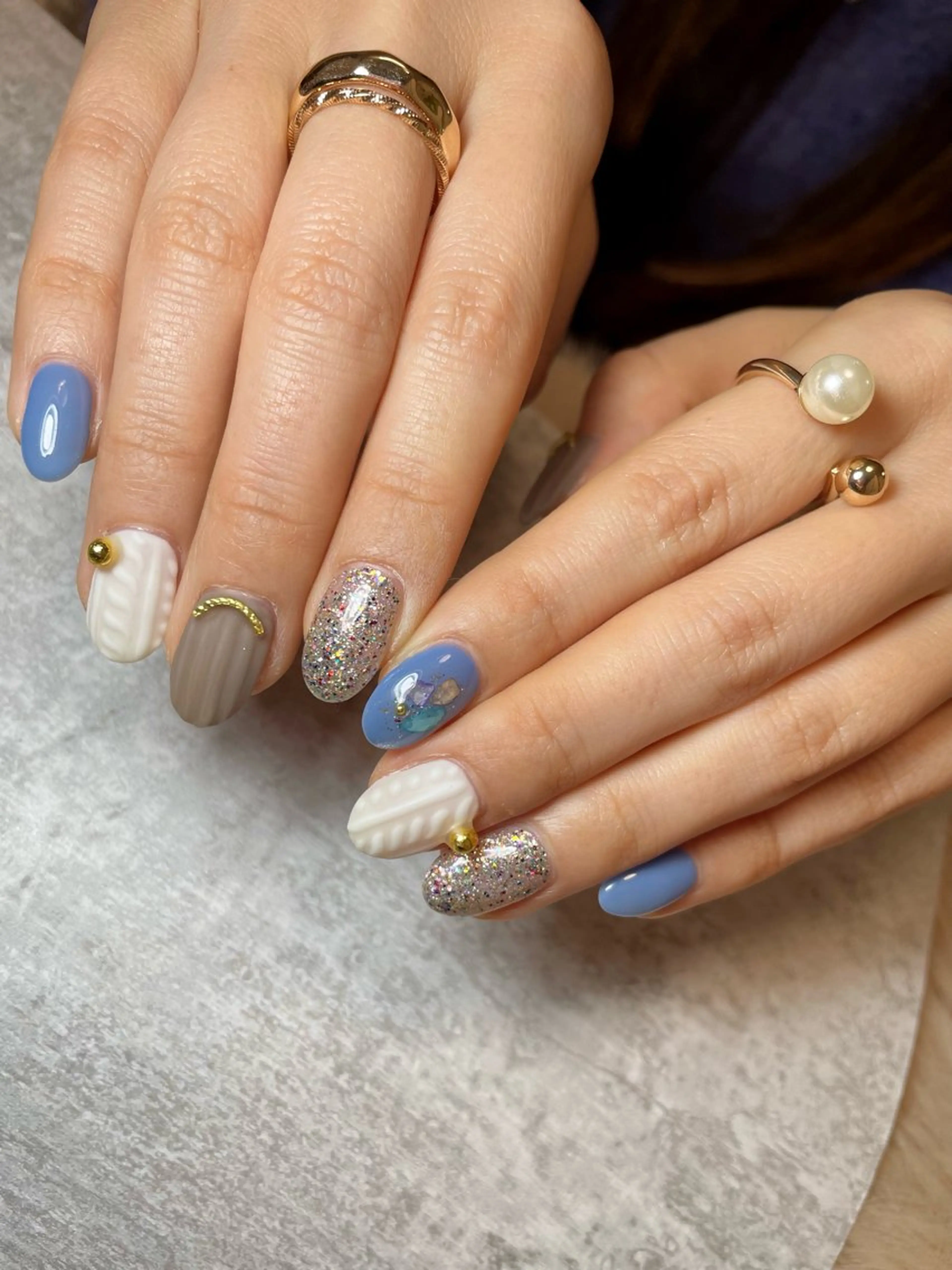 ネイル 持ち込み 冬ネイル BEAUTY GARDEN 【nail salon unseul】所属・nana .のネイルデザイン