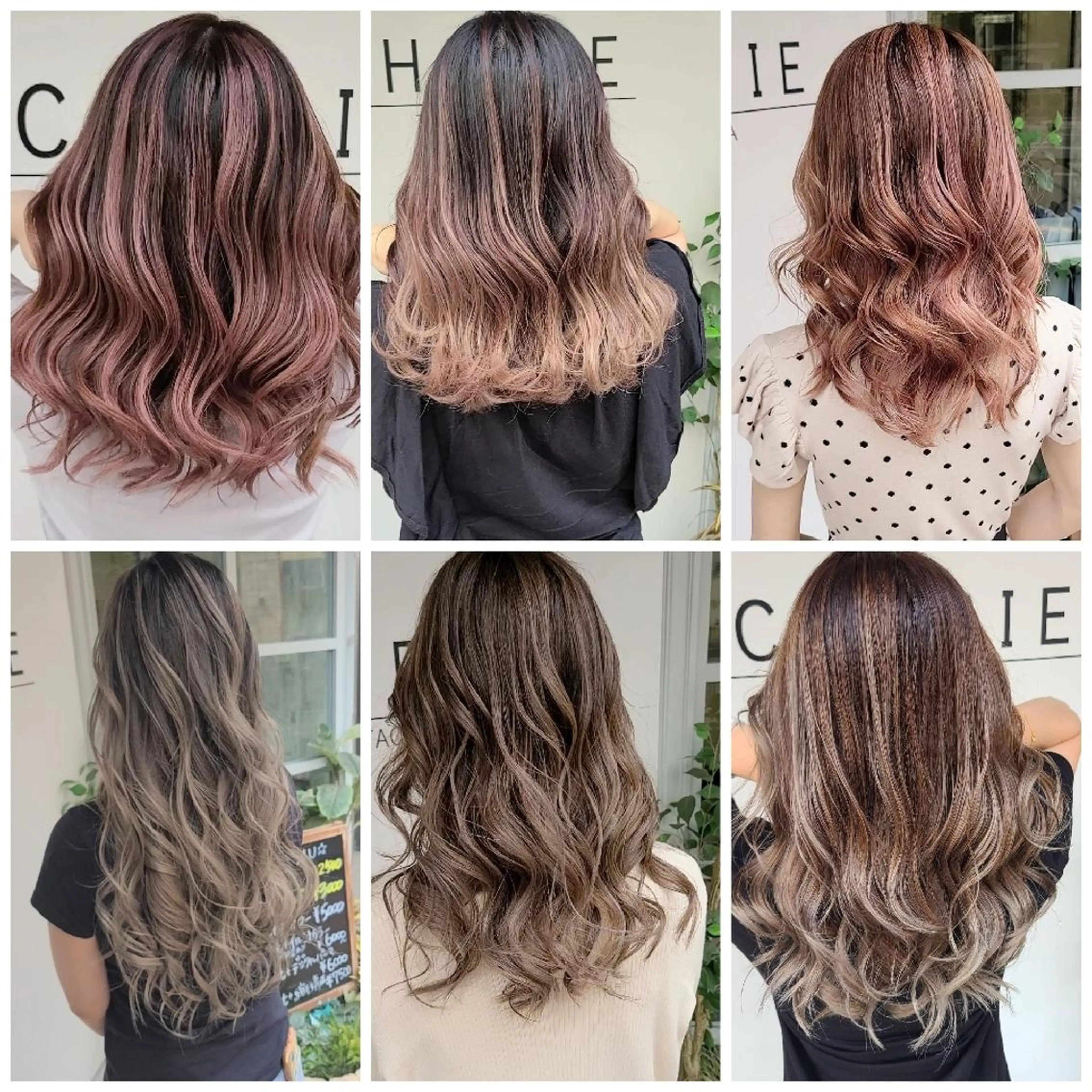 セミロング カラー ヘアカラー cherie所属・バレイヤージュ/ ハイライト/大内格のヘアスタイル