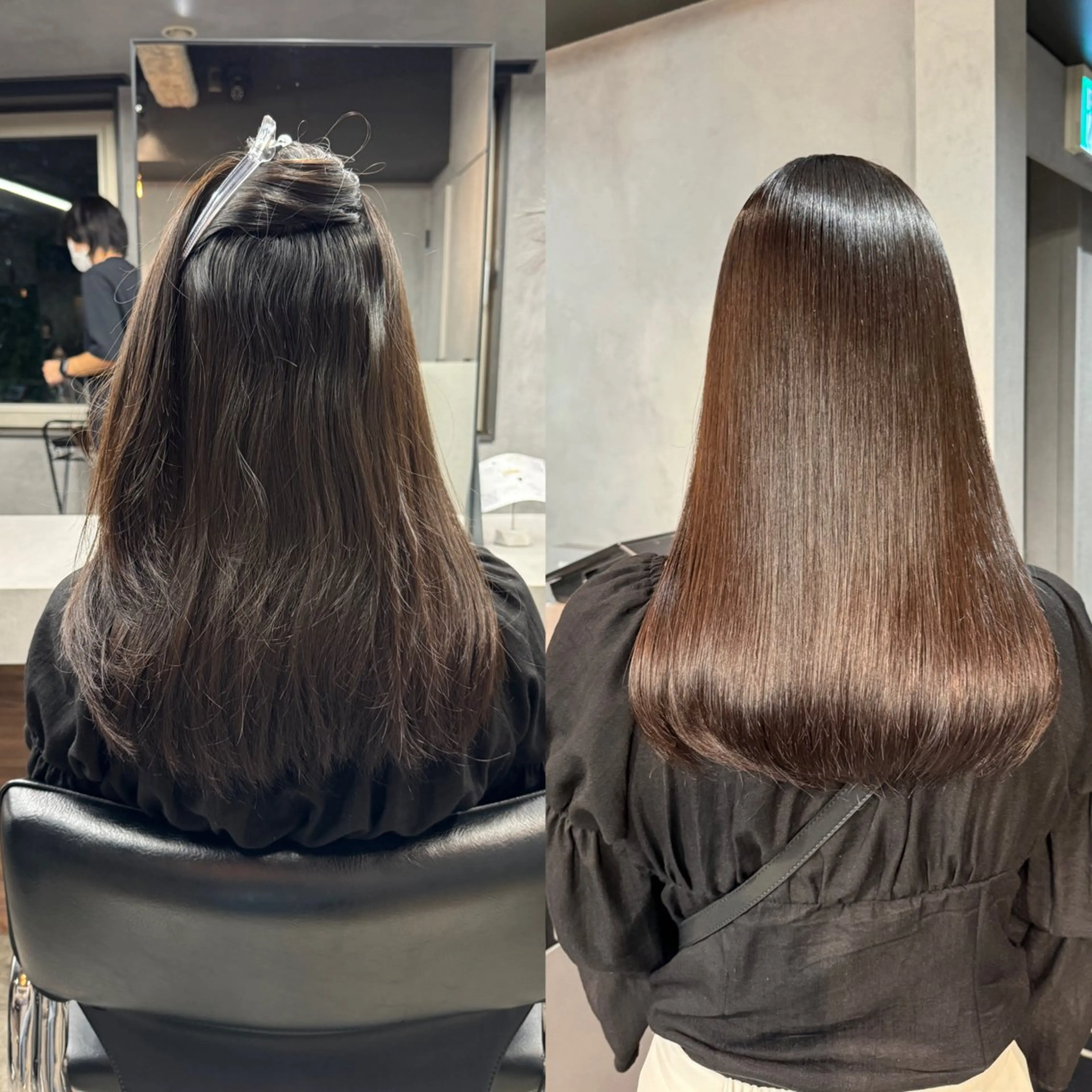 セミロング カット 縮毛矯正 トリートメント 髪質改善/艶髪 MINAMIのヘアスタイル