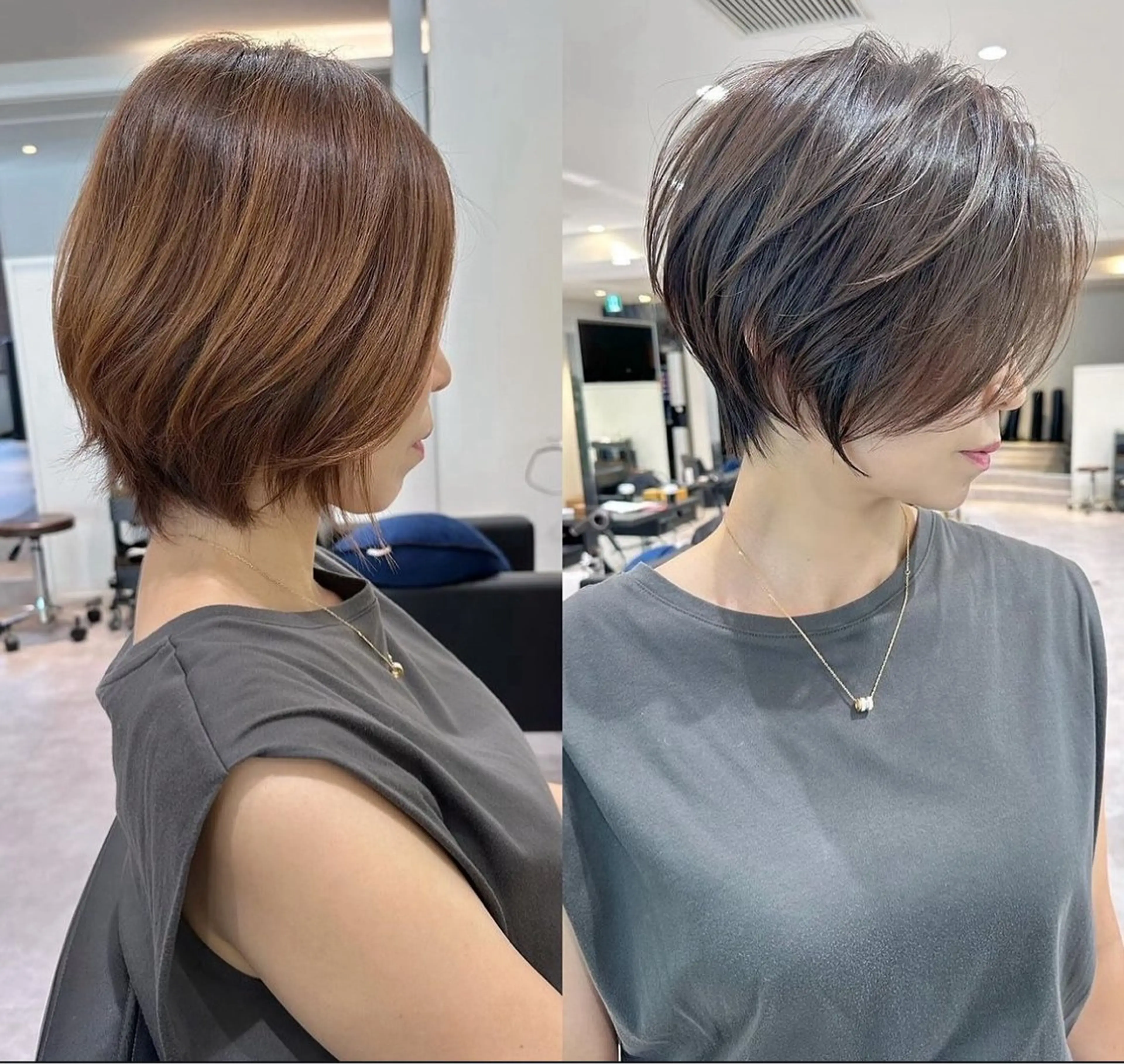 ショート ショートボブ ボブ ショートヘア 無料カットモデル /小顔ショート/荒砂のヘアスタイル