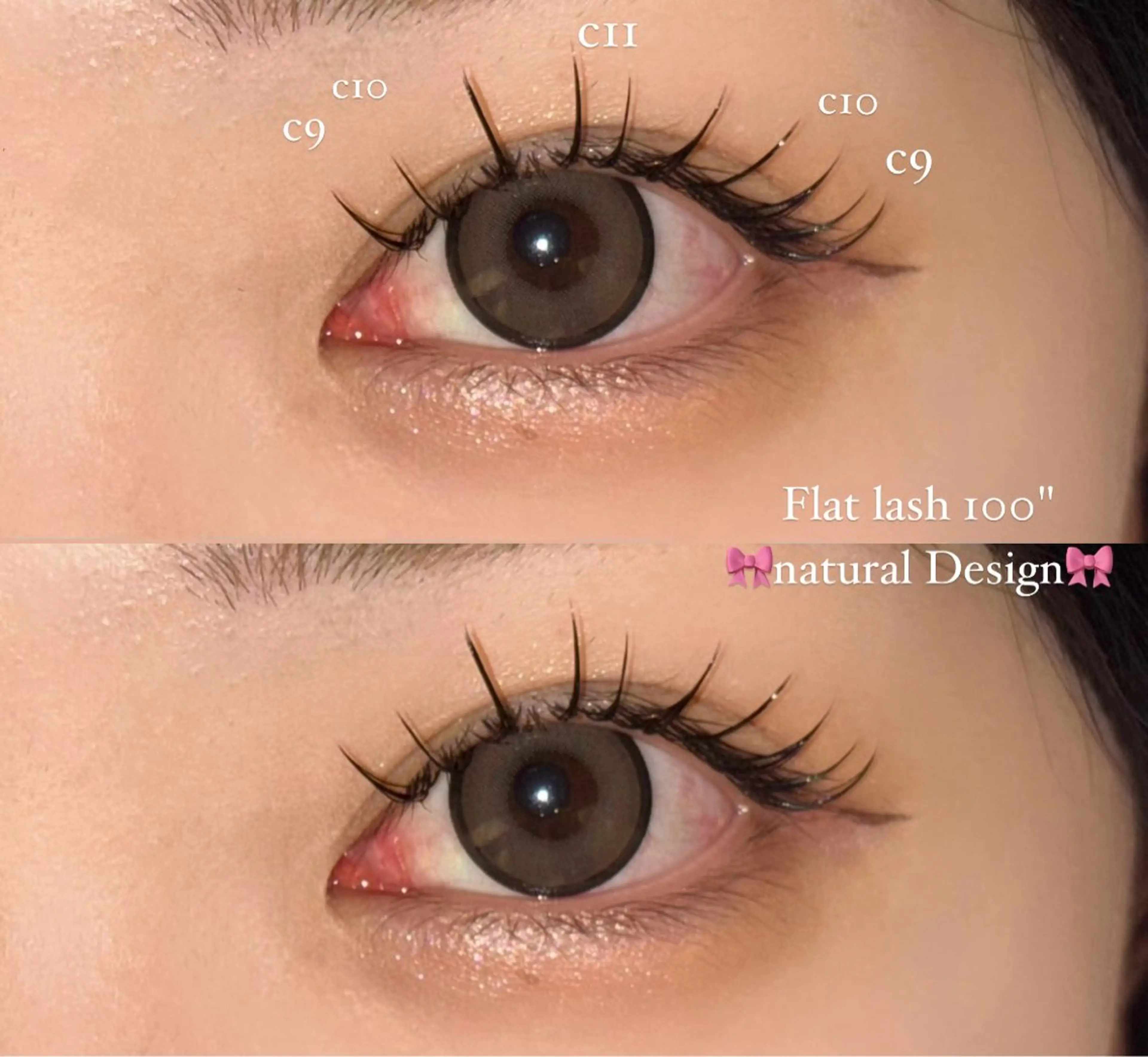 マツエク・マツパ フラットラッシュ まつげパーマ 下まつげエクステ 一重×まつ毛パーマ NORA senaのマツエク・マツパデザイン
