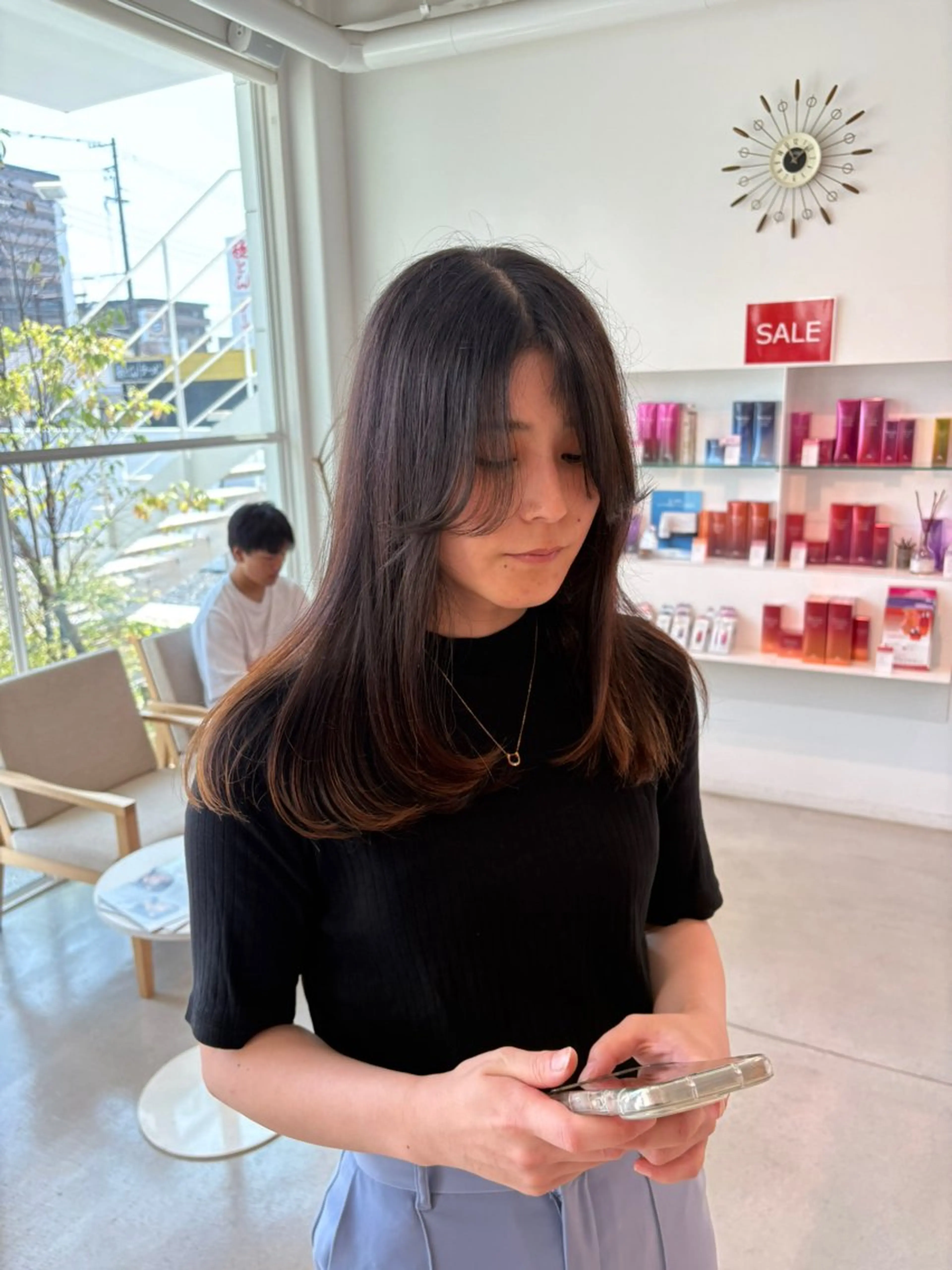 セミロング カット c2川口所属・杉井 響のヘアスタイル