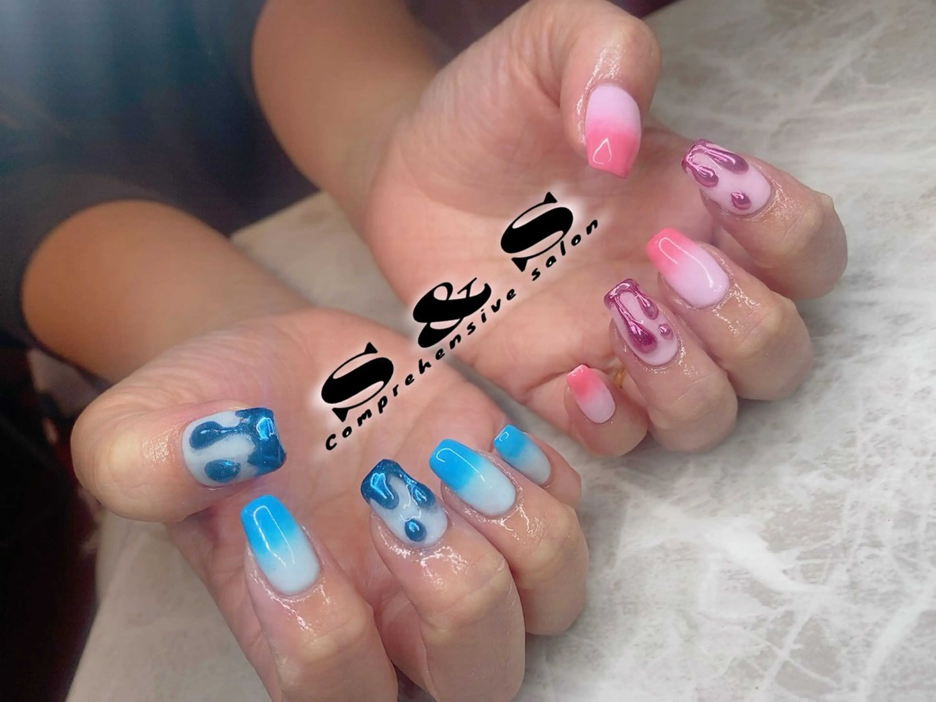 ネイル 長さ出し メンズネイル 持ち込み スカルプネイル S&S 村田小百合のネイルデザイン