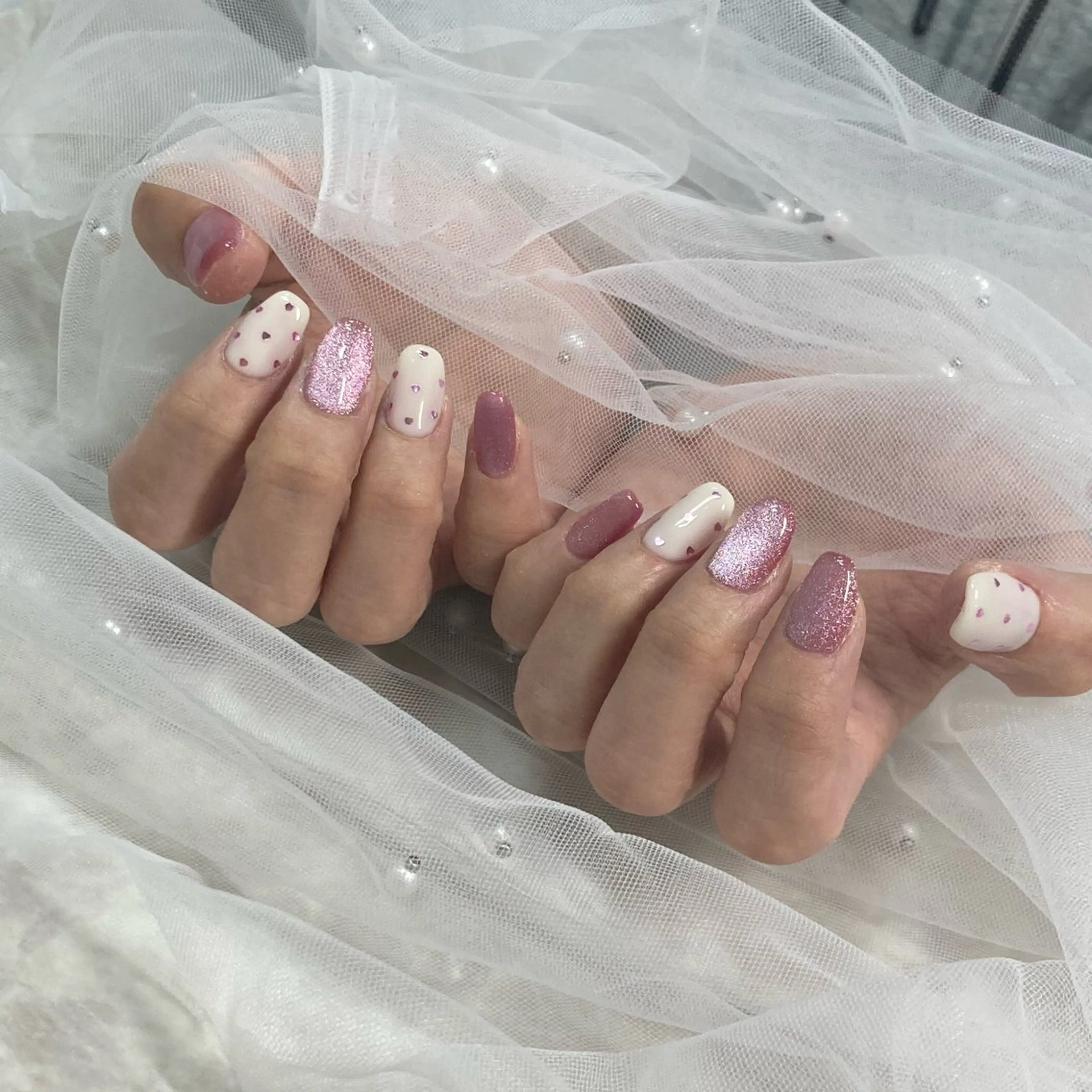 ネイル ピンク nail salon　share所属・Share wakanaのネイルデザイン