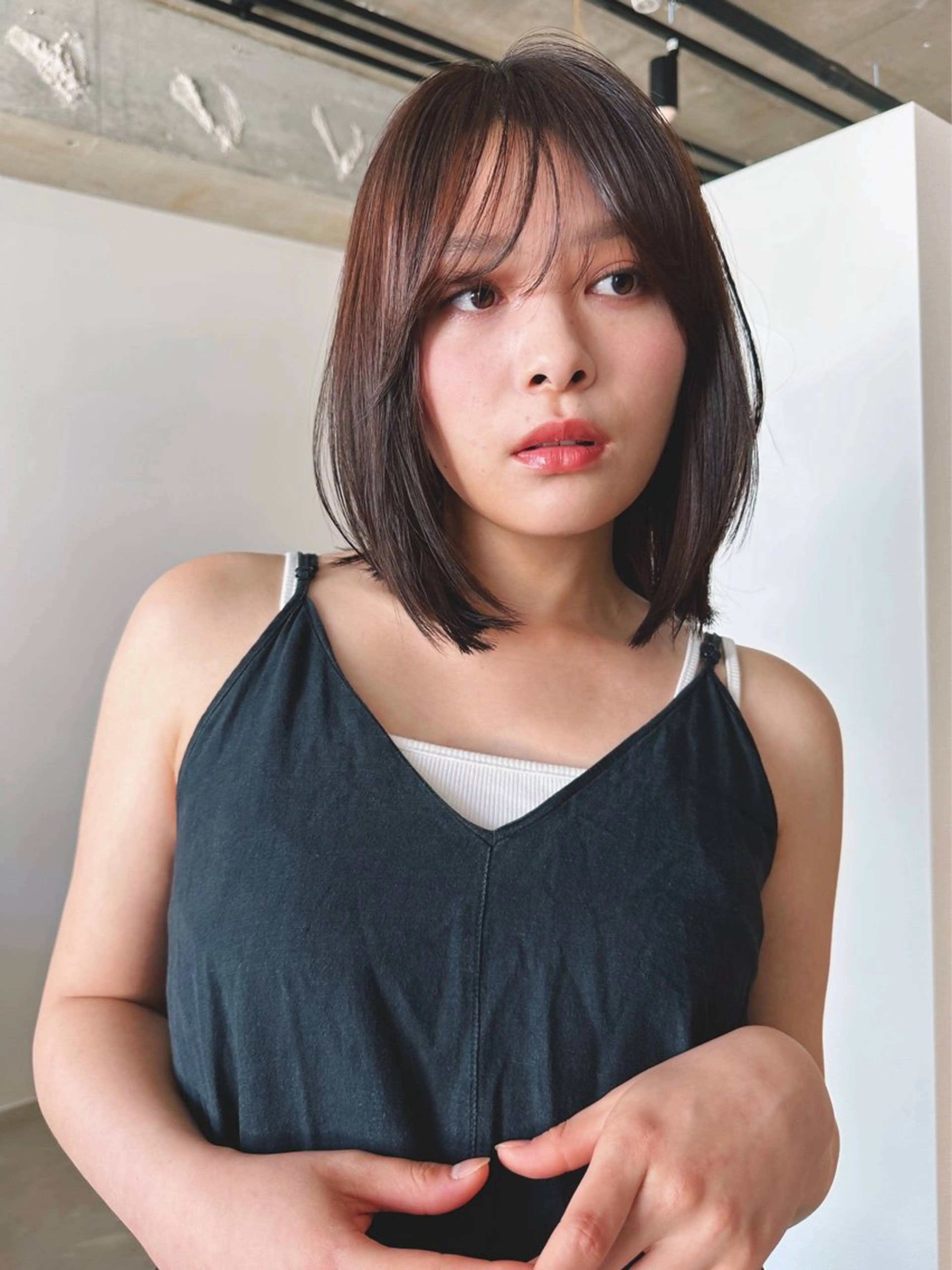 ショート カラー パーマ 🫧小顔×似合わせ× 透明感カラー🫧のヘアスタイル