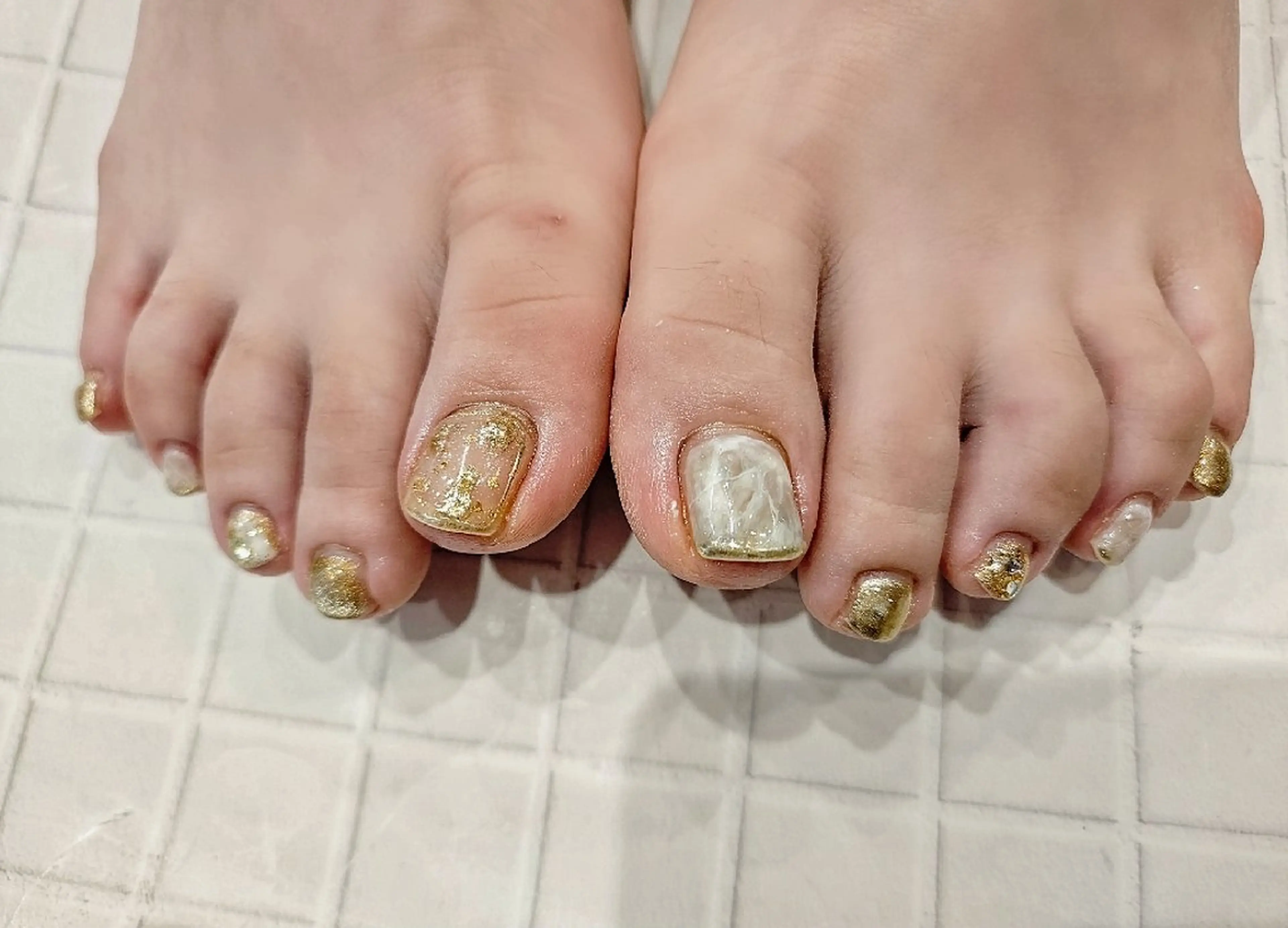 ネイル フットネイル 関口 友菜のヘアスタイル