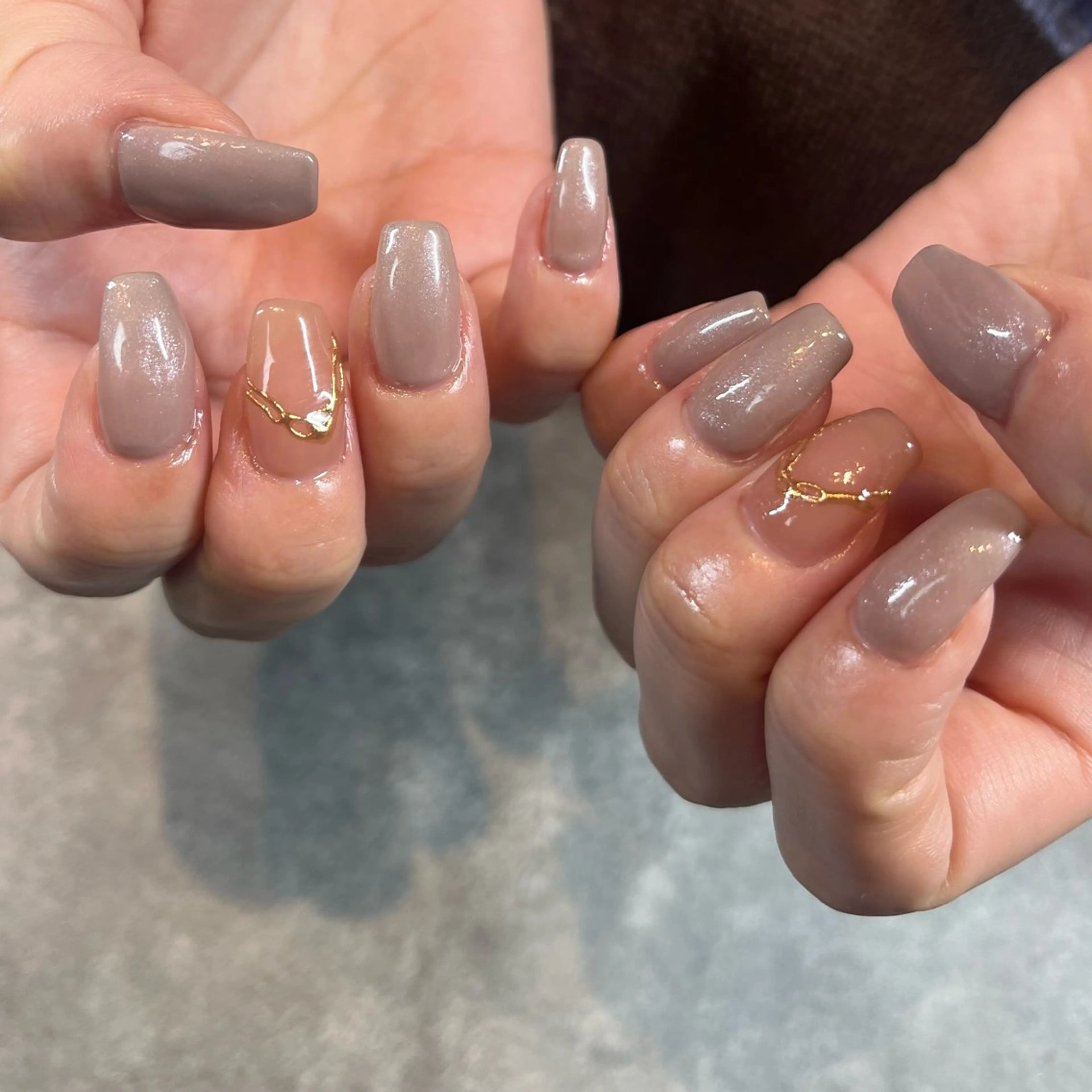 《handオフ有り》シンプル定額(２本アート)   他店オフ＋¥1,100の写真