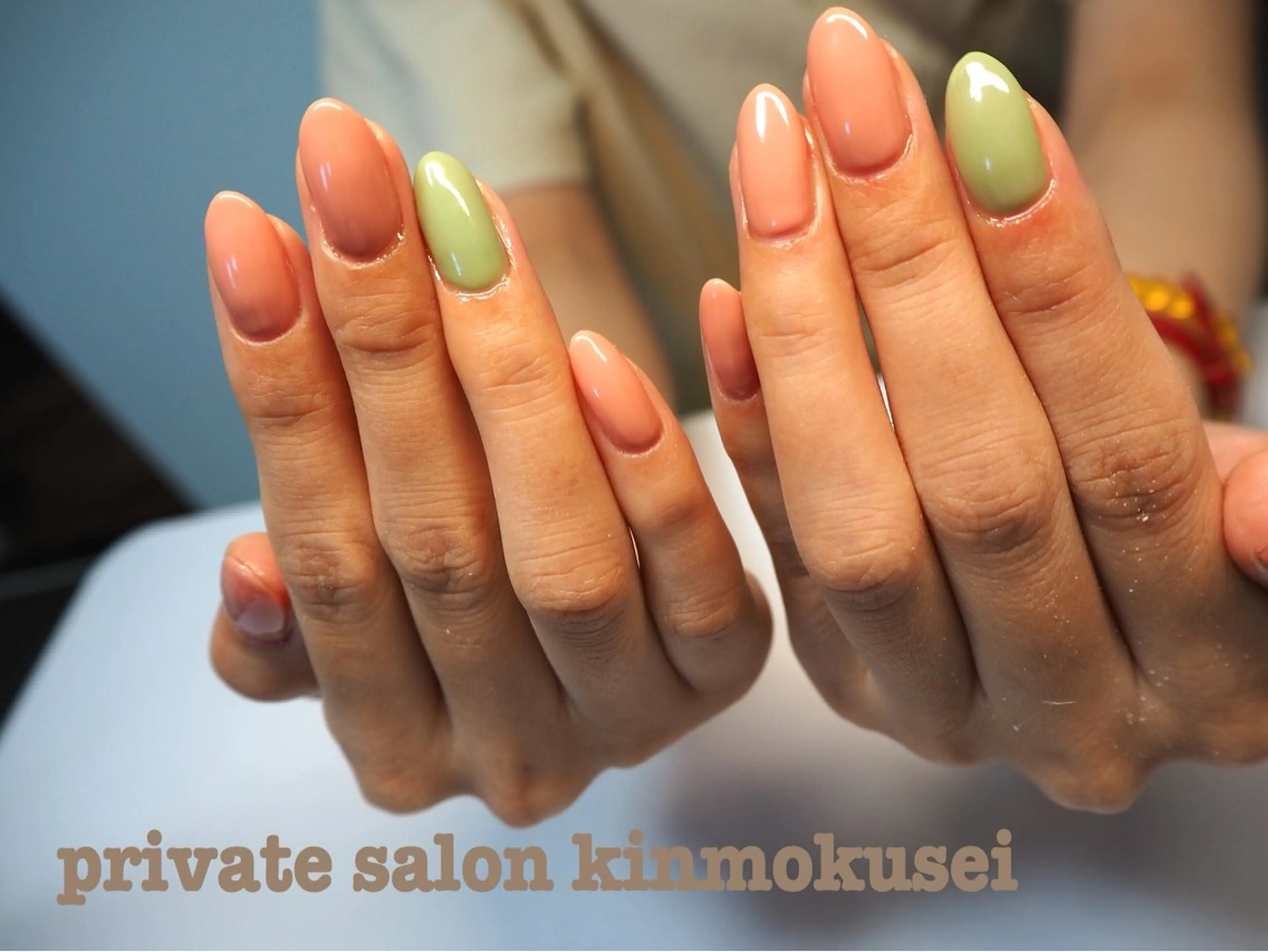ネイル ワンカラーネイル ハンドネイル nail salon kinmokuseiのネイルデザイン