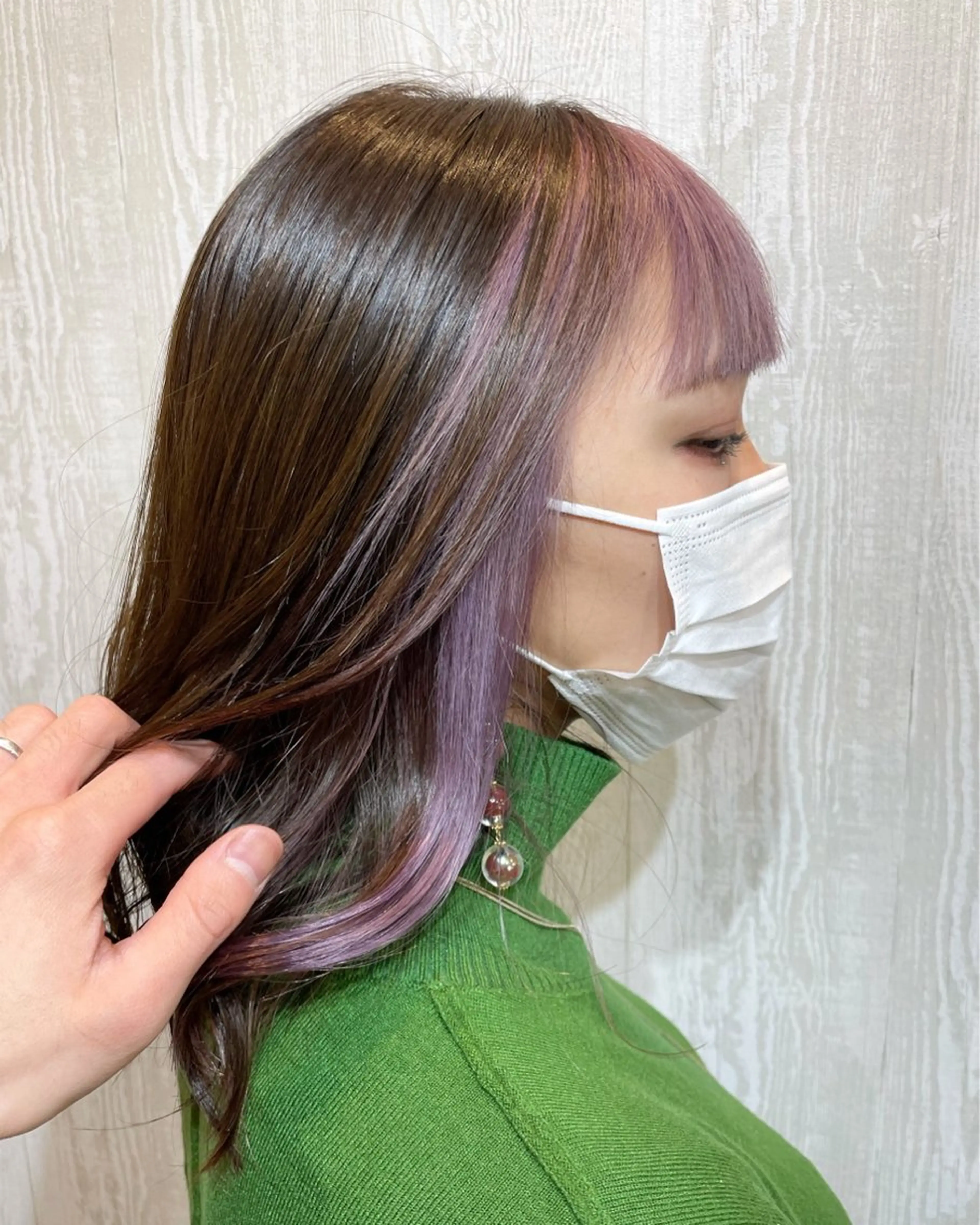 カット＋ブリーチ(インナー)＋カラー＋3STEPトリートメントの写真