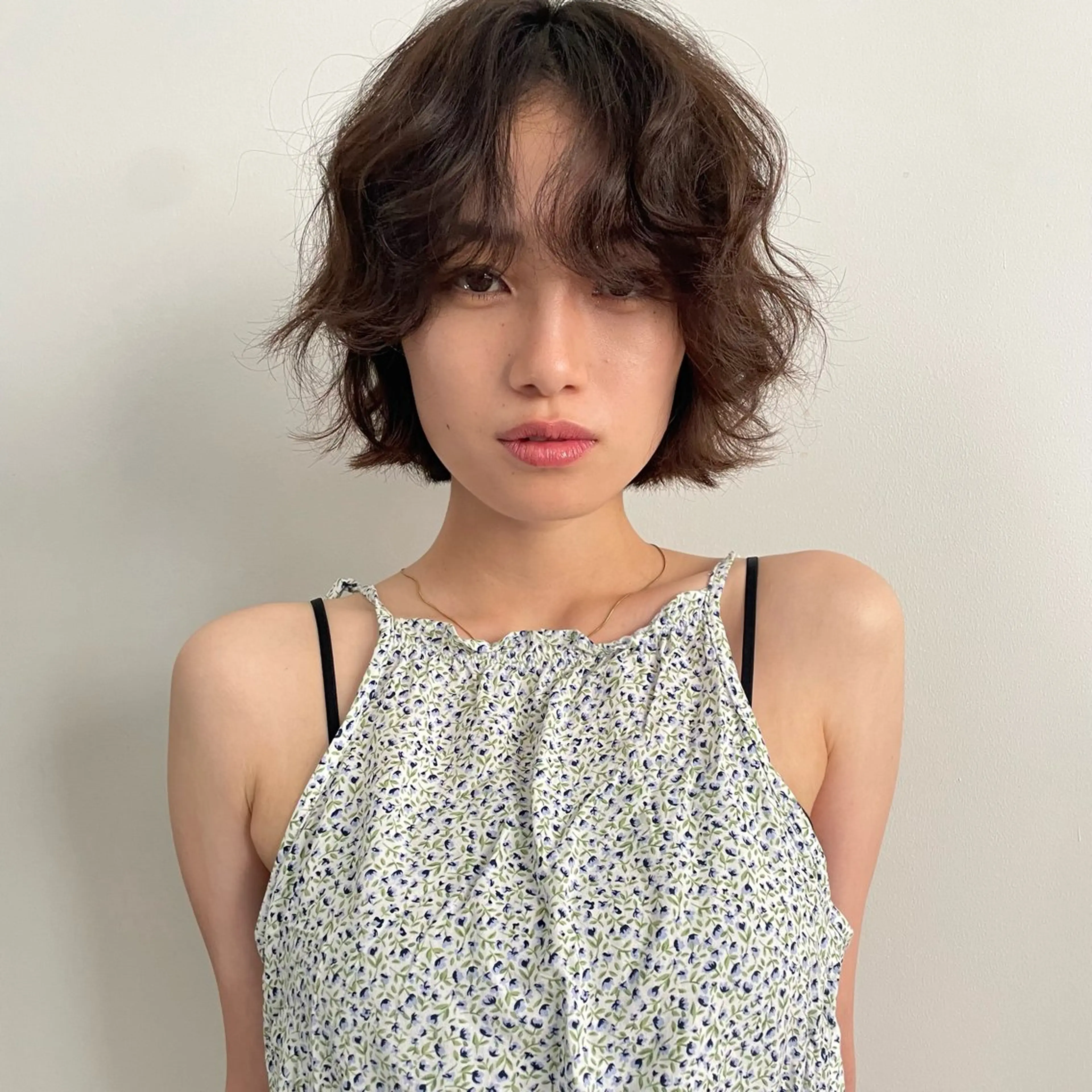 ショート パーマ カット パーマ ハナ🌼 梅田/ボブ/パーマのヘアスタイル