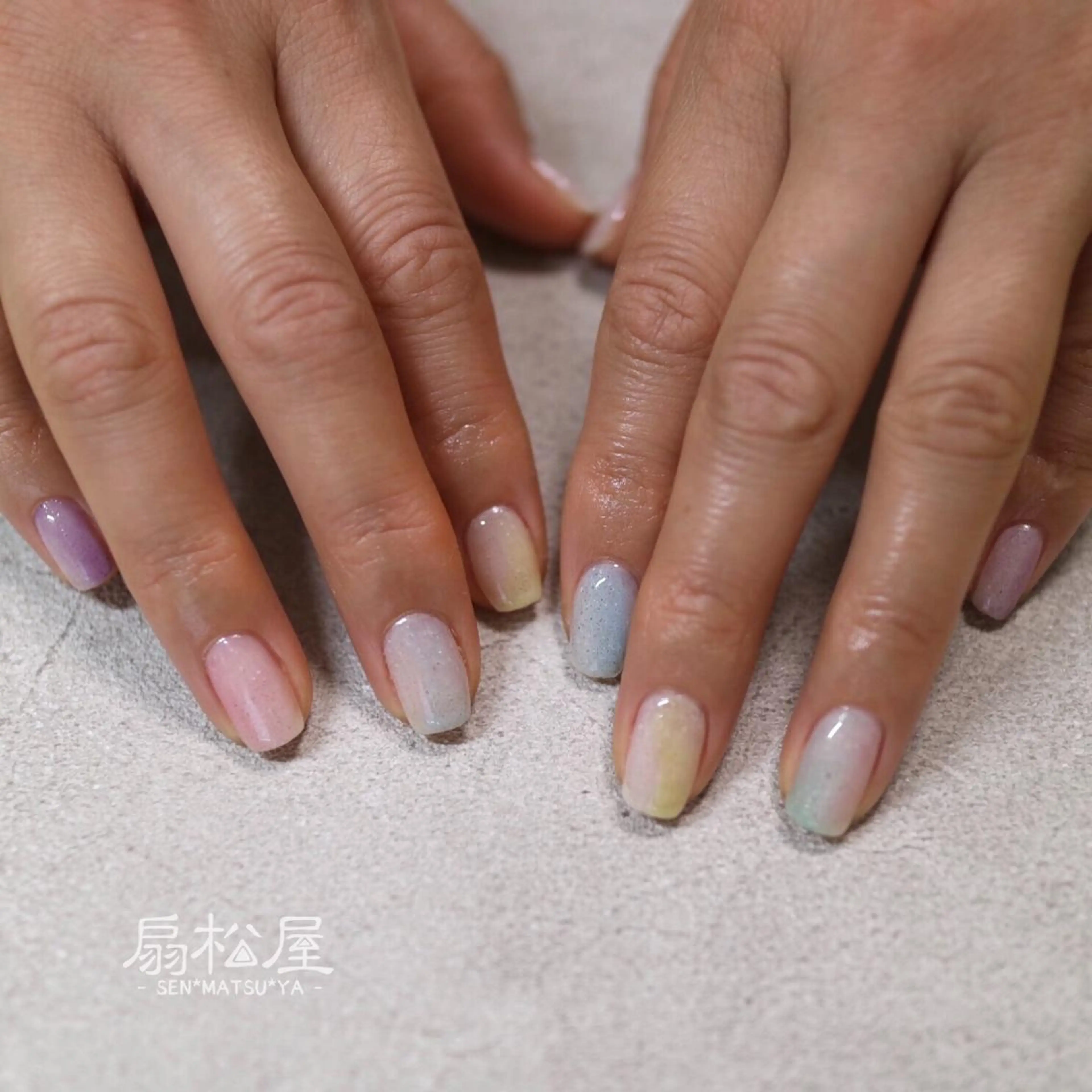 ネイル 夏ネイル 扇松屋 marie.nのネイルデザイン