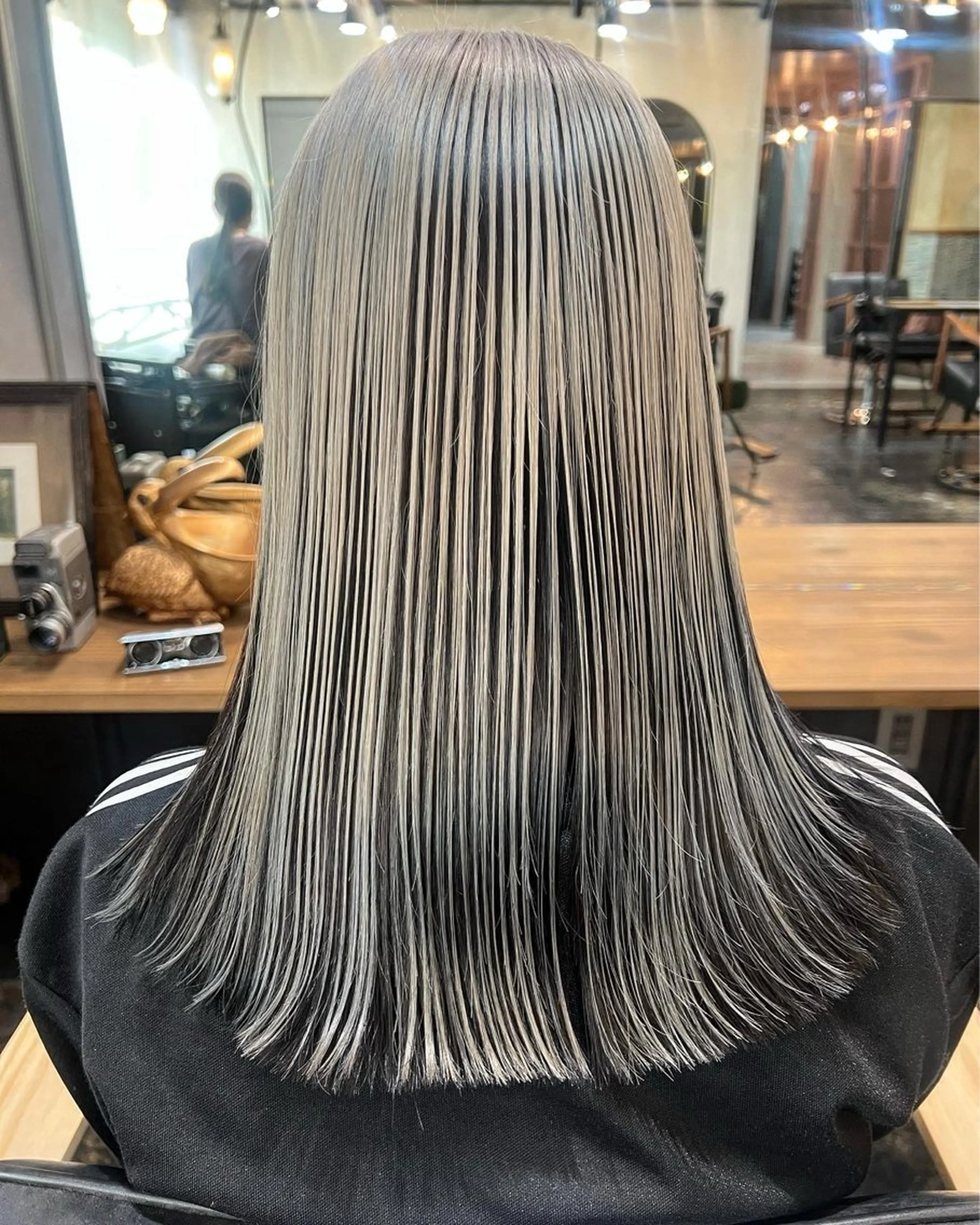 セミロング カラー ブリーチ ブリーチ/ハイトーン レイヤー/Maanaのヘアスタイル