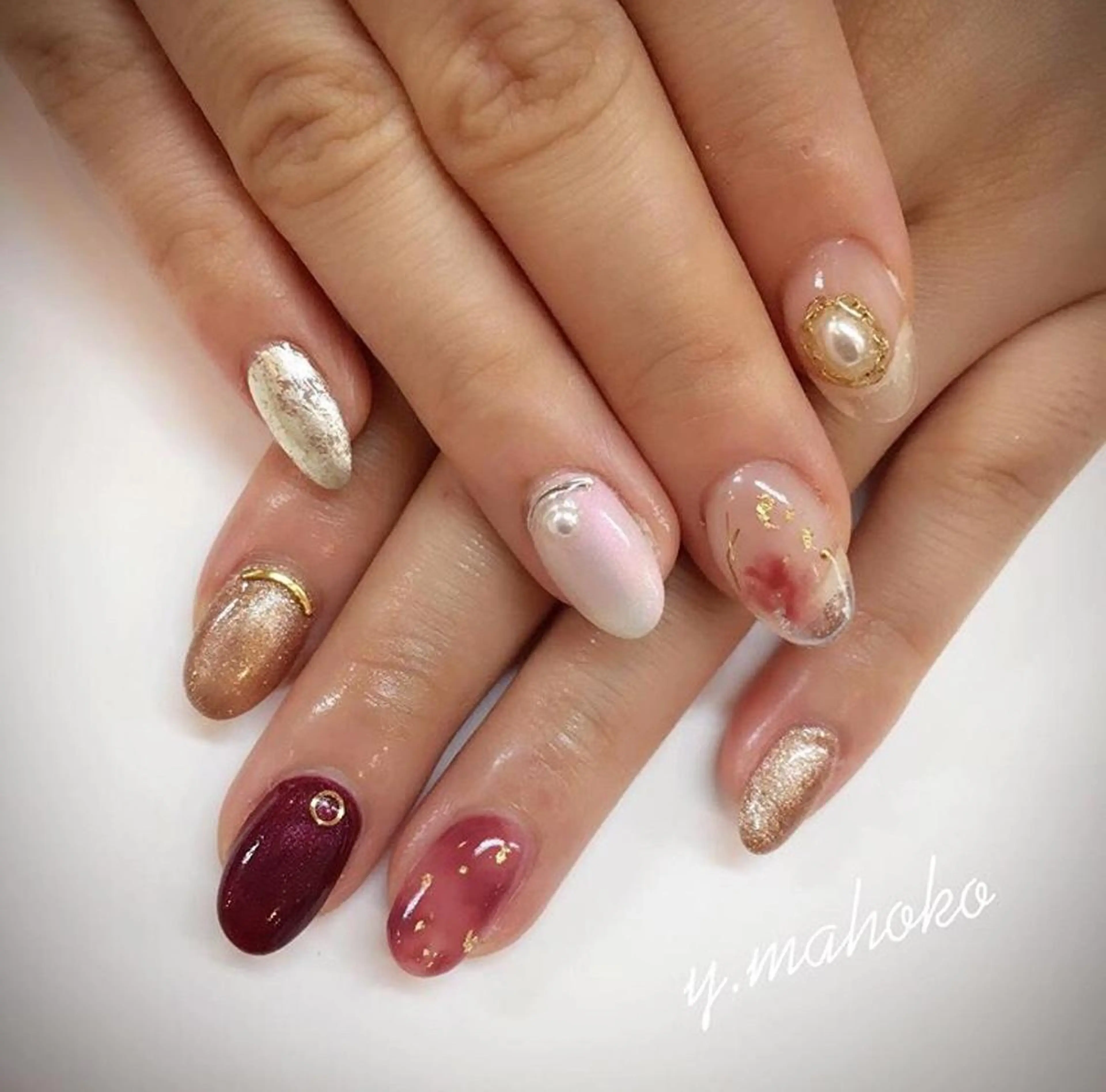 ネイル She nail studio 原宿所属・パラジェル有/ スカルプ/mahoのネイルデザイン