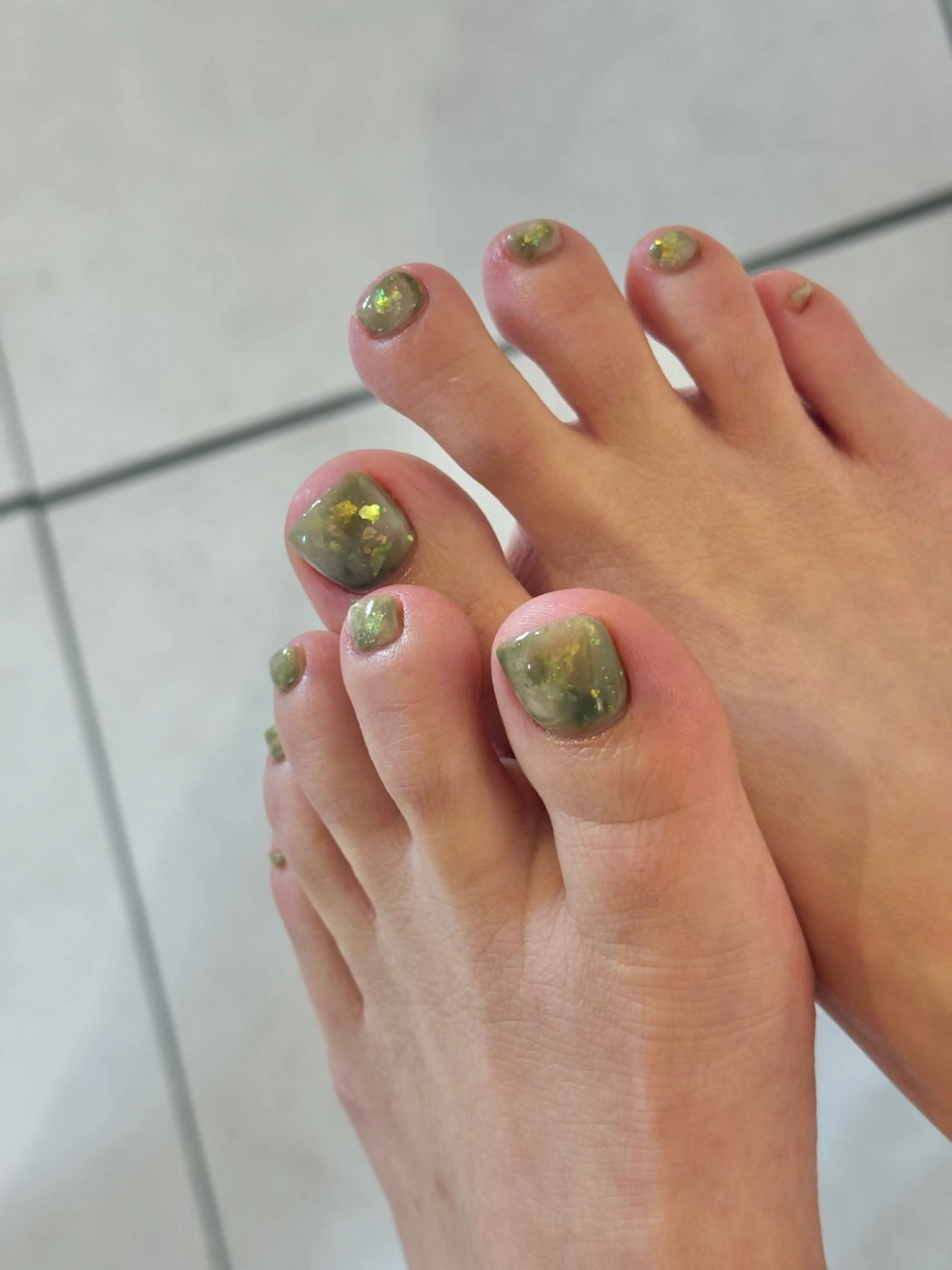 ネイル フットネイル 深田 美雪のネイルデザイン