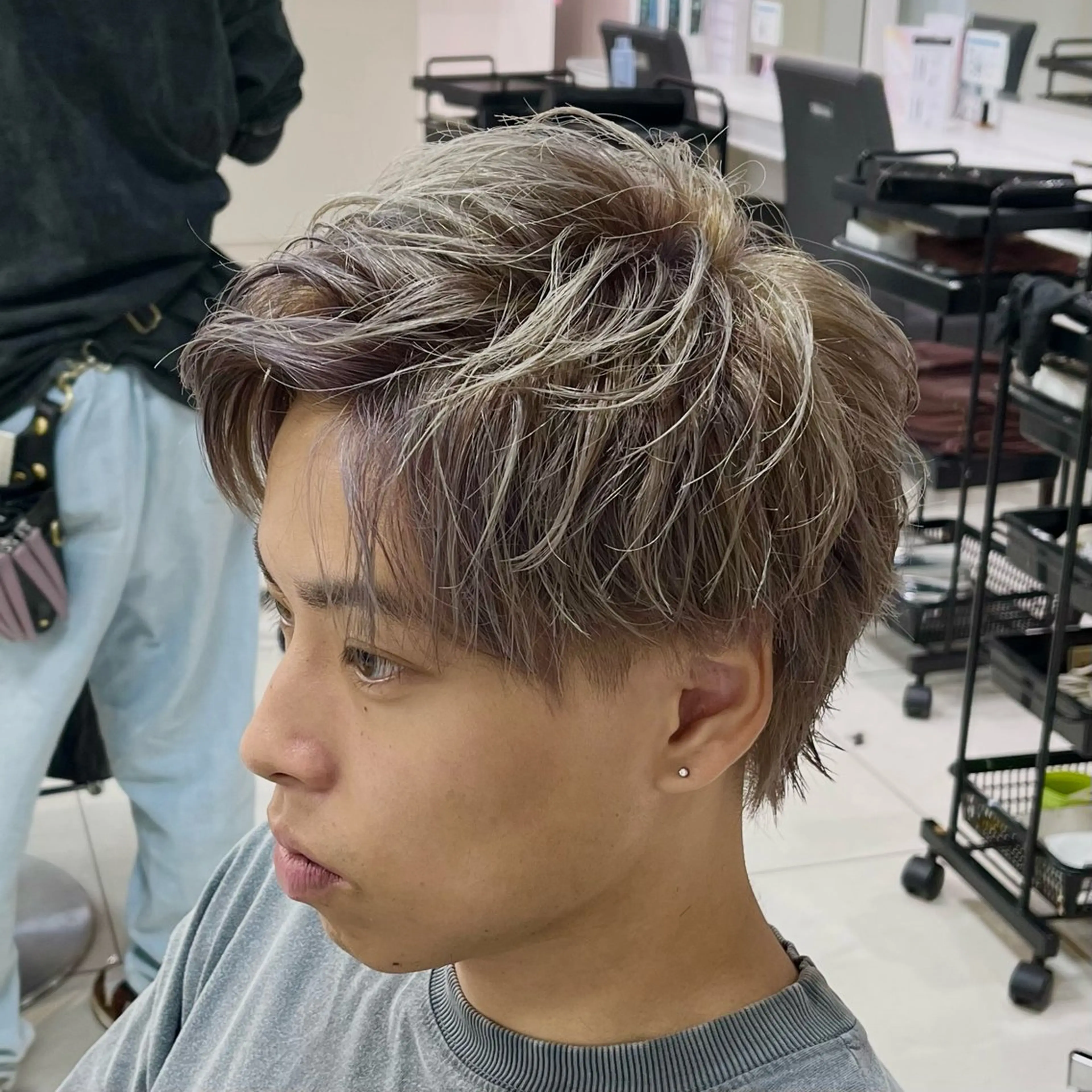 メンズ カット ヘアカラー メンズカラー 💎Reoのヘアスタイル