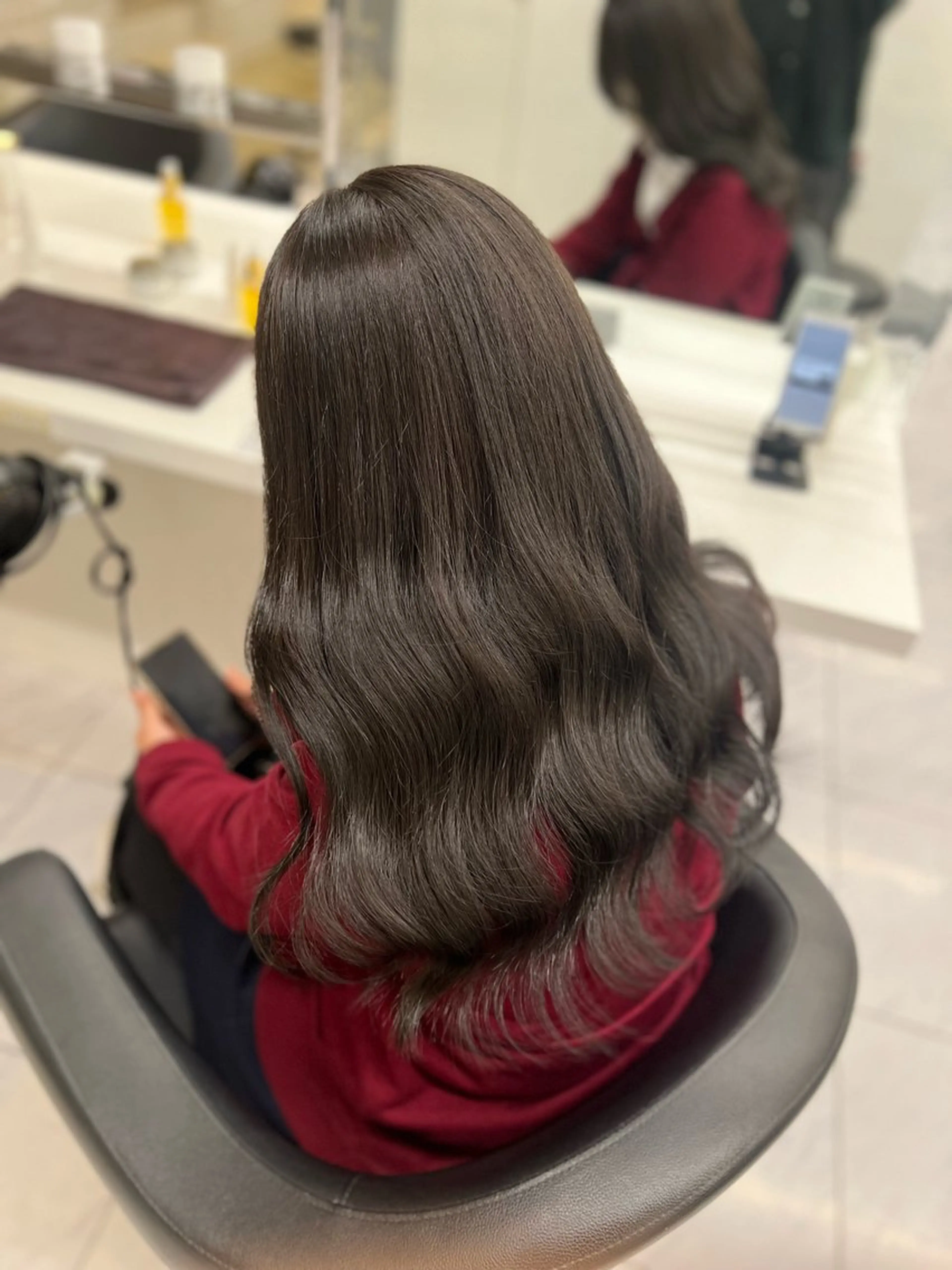 ロング カラー カット ヘアカラー トリートメント 韓国レイヤーカット /REIのヘアスタイル