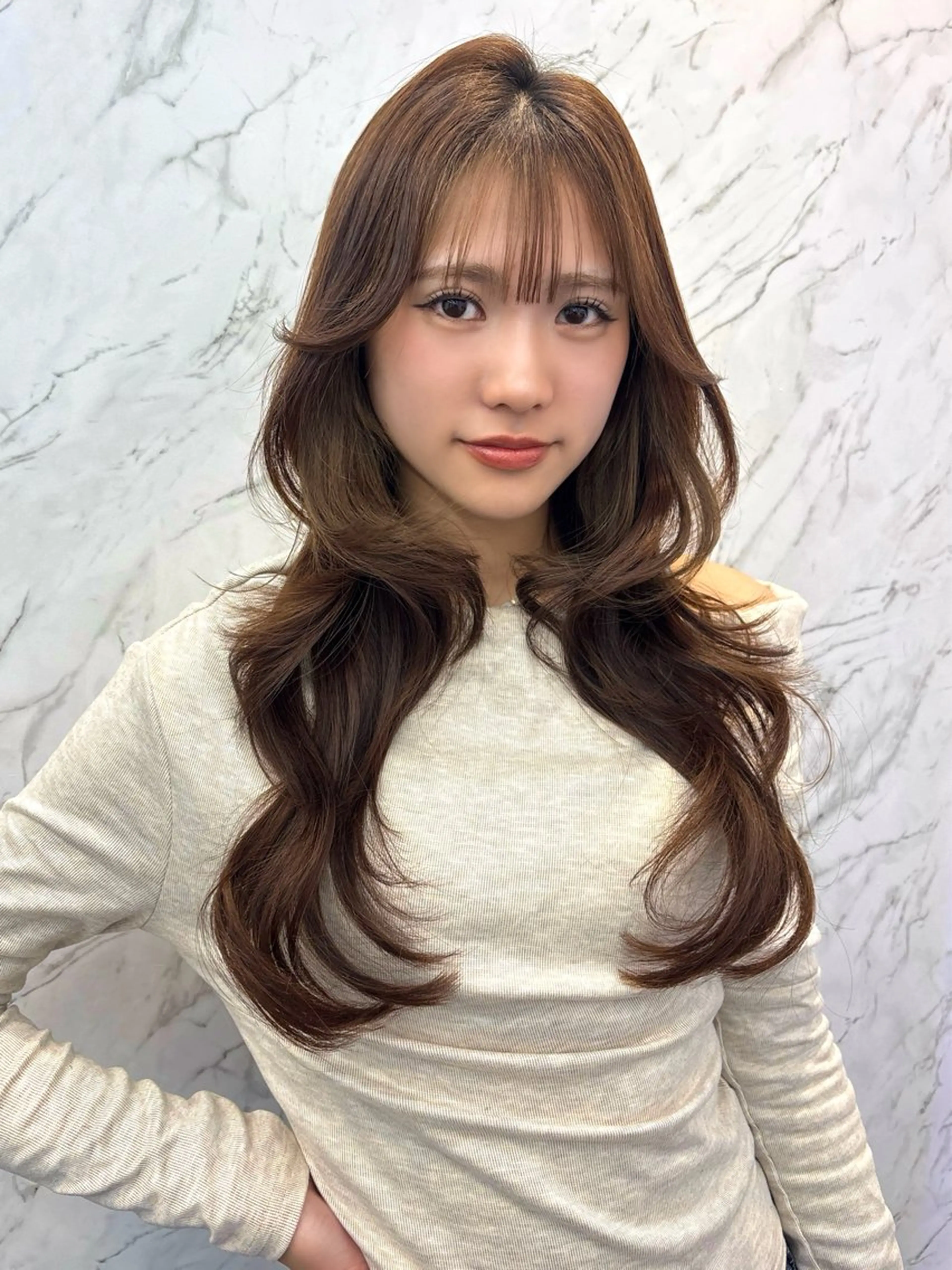カット hair salon dot. mooda 韓国風サロン 町田店所属・韓国風ヘア🎀🩶 /♡𝓝𝓸𝓪♡のヘアスタイル