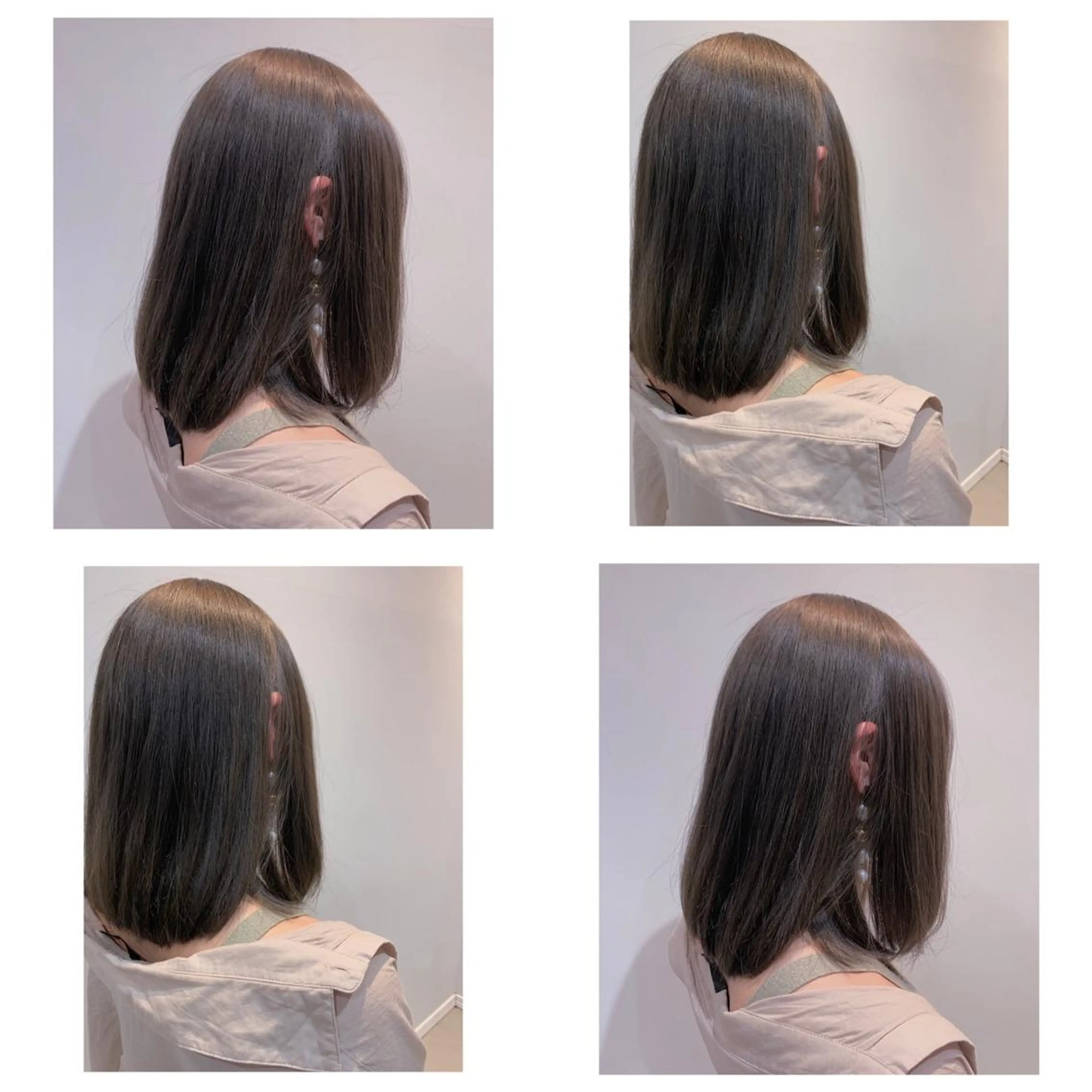 ロング カラー ケアカラー 透明感カラー グレージュ ブリーチなし透明感 艶🌟YOSHIKIのヘアスタイル