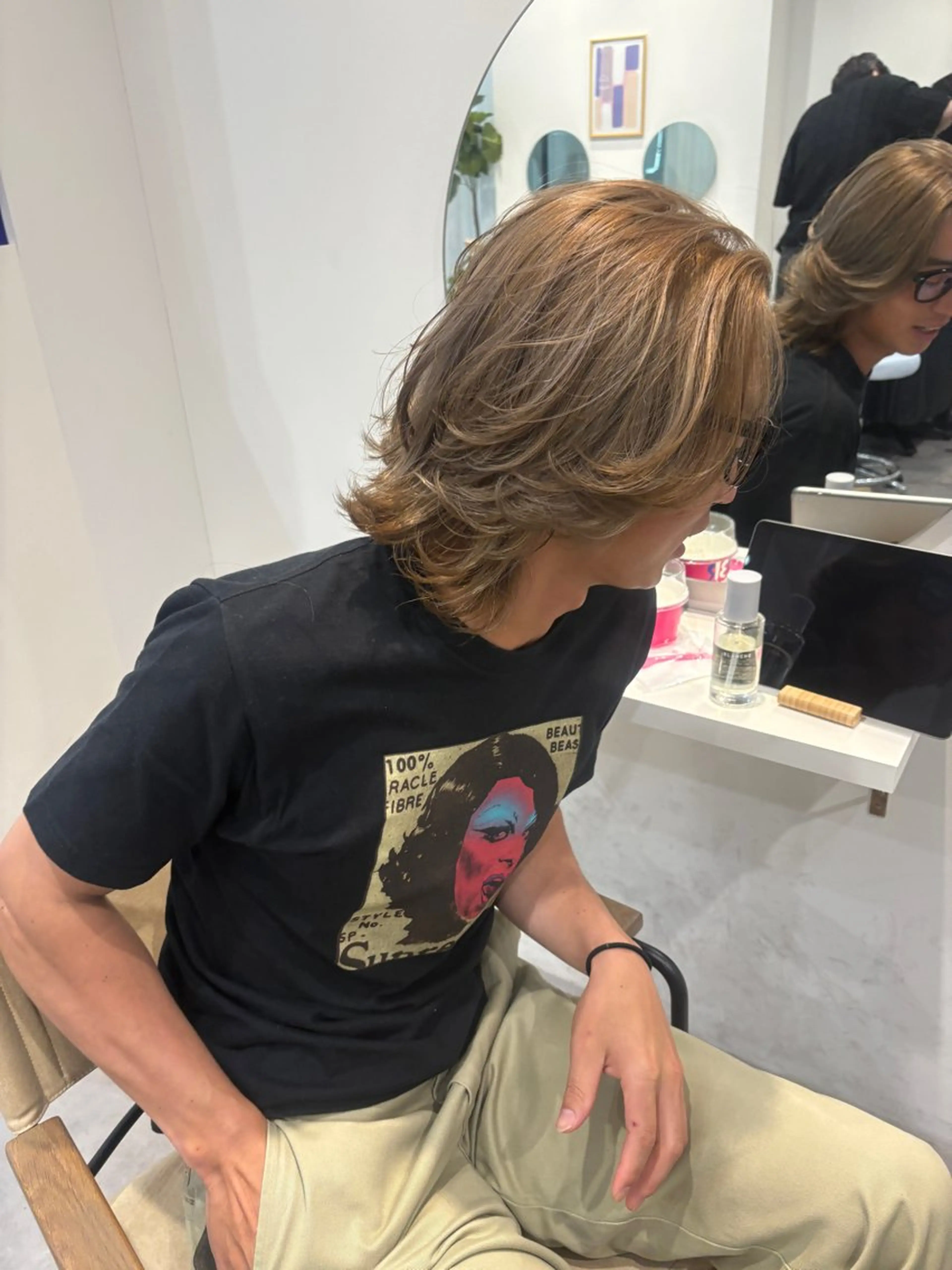 カラー メンズ her  by RIN hair所属・再現性×メンズヘア/ 表参道/MOMONEのヘアスタイル