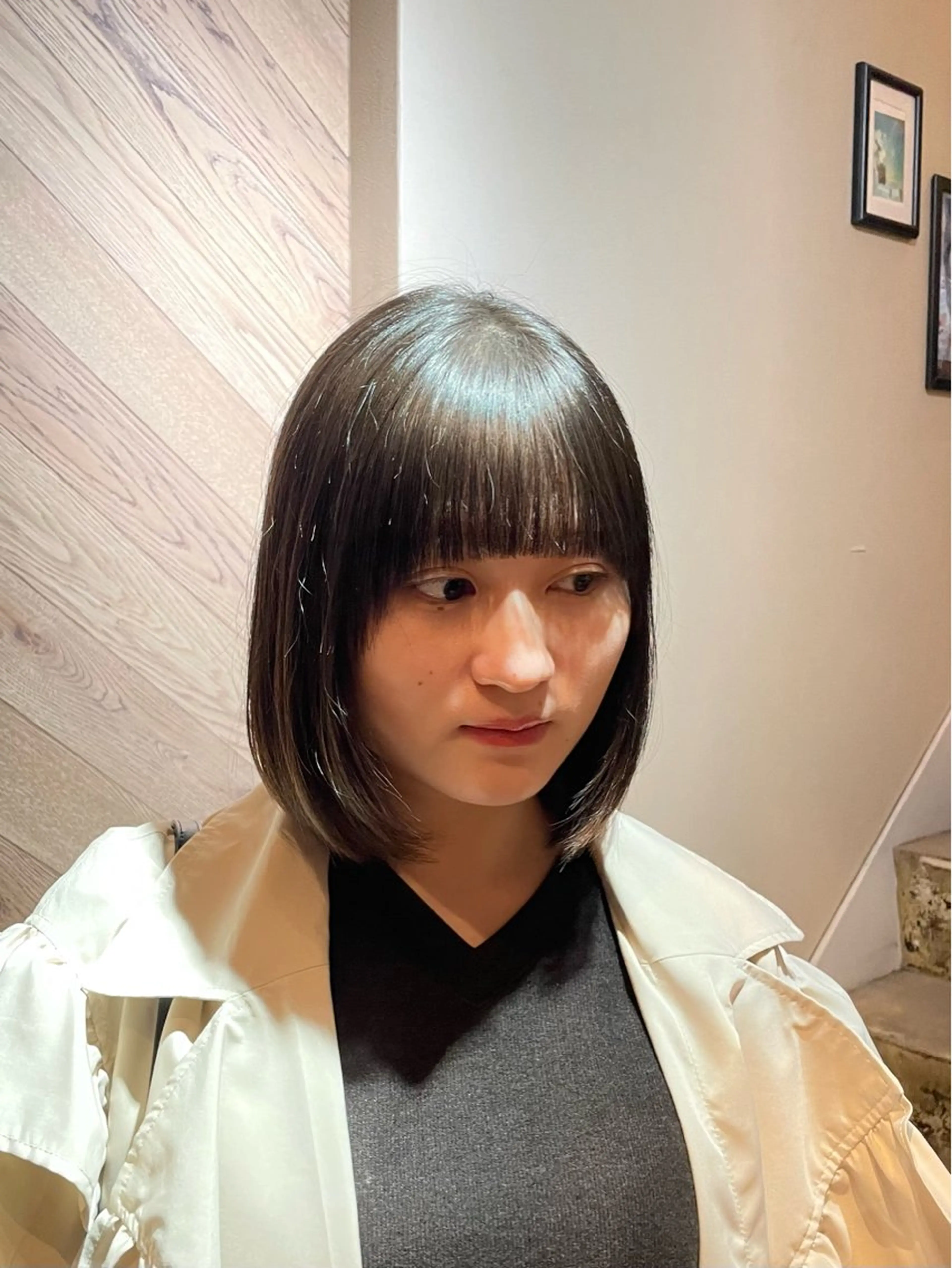 ミディアム 🍀FERIAあべの あらいことみ🍀のヘアスタイル