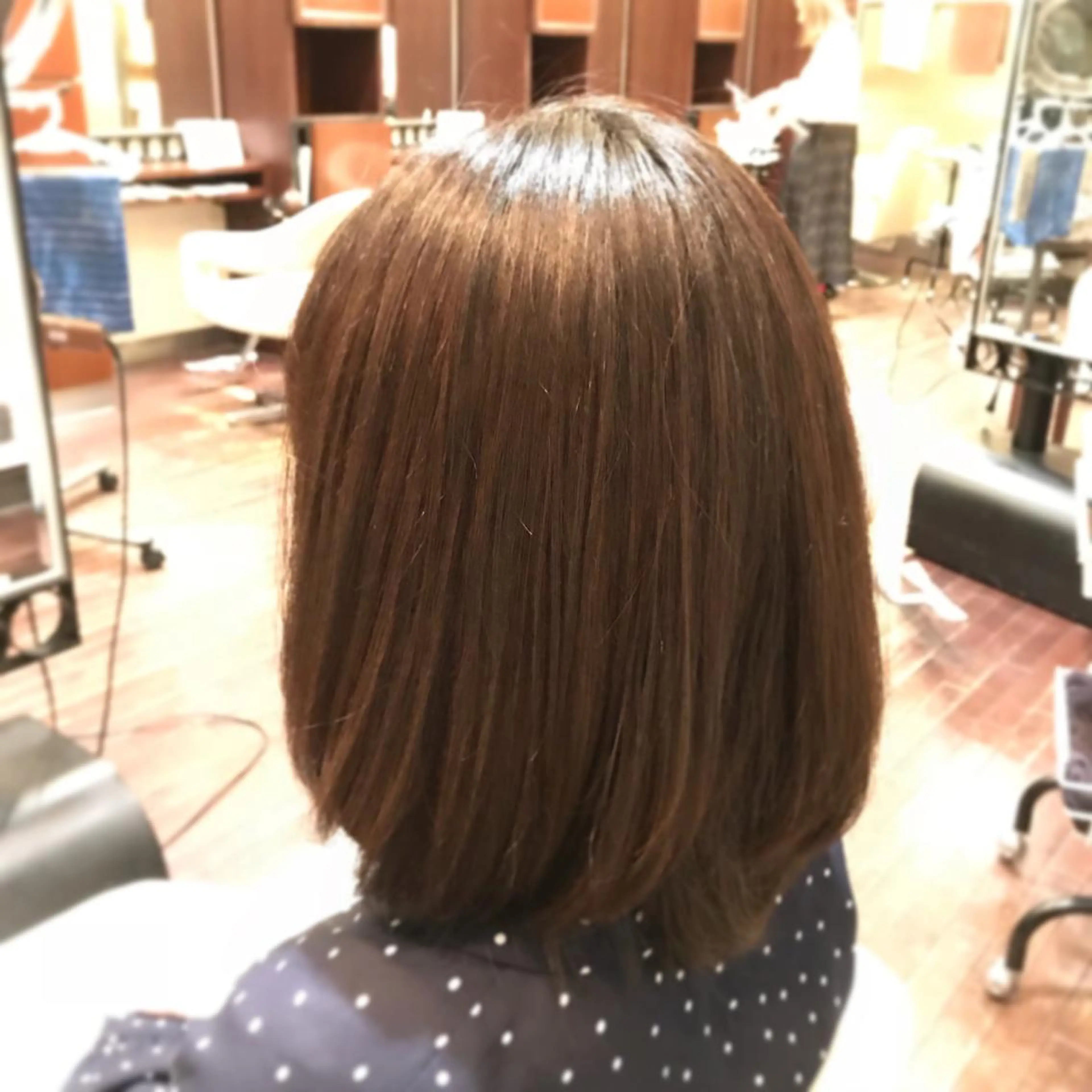 ミディアム Agu hair verse所属・小顔/似合わせカット 杉山莉菜のヘアスタイル