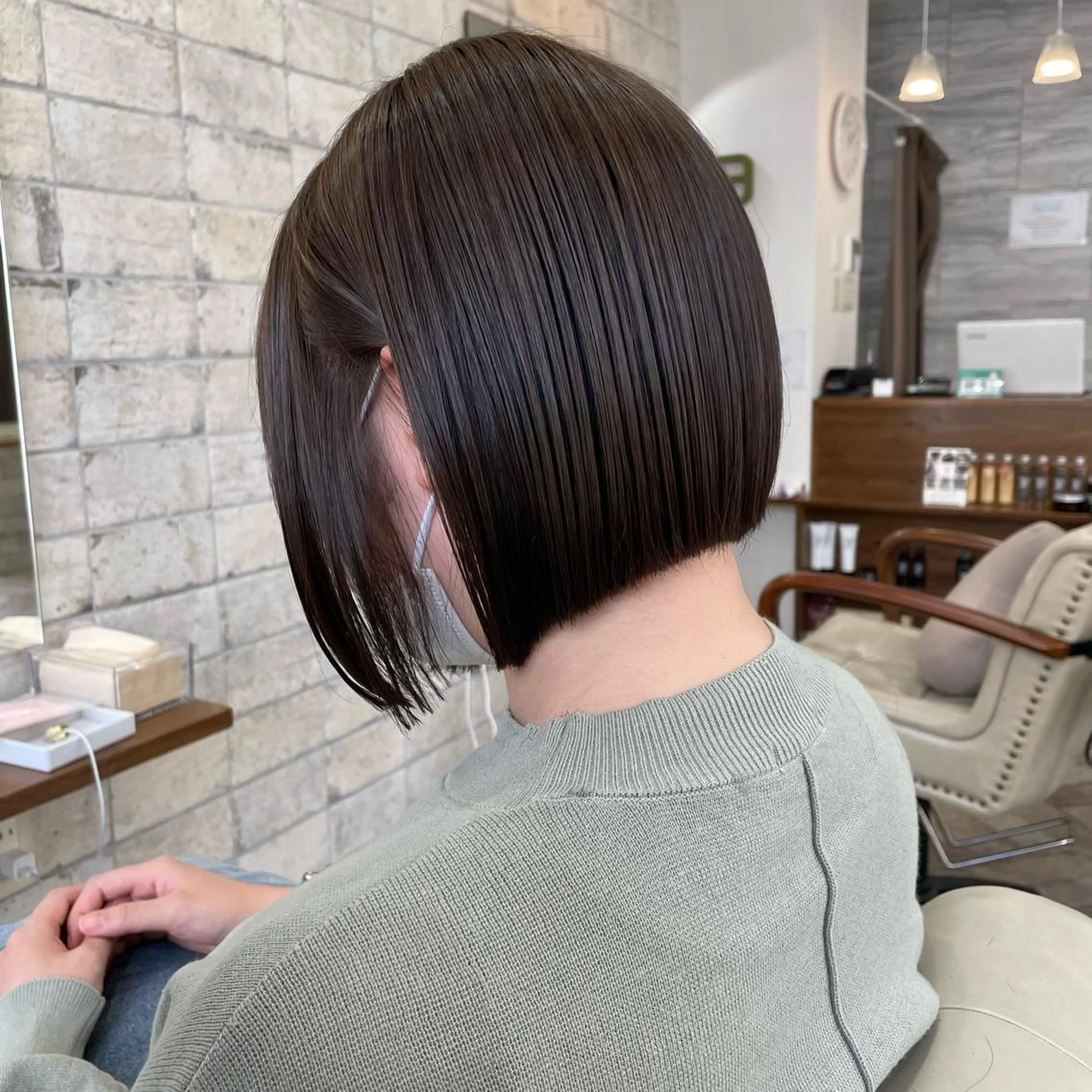 ショート カラー 髪質改善 中川　翔のヘアスタイル