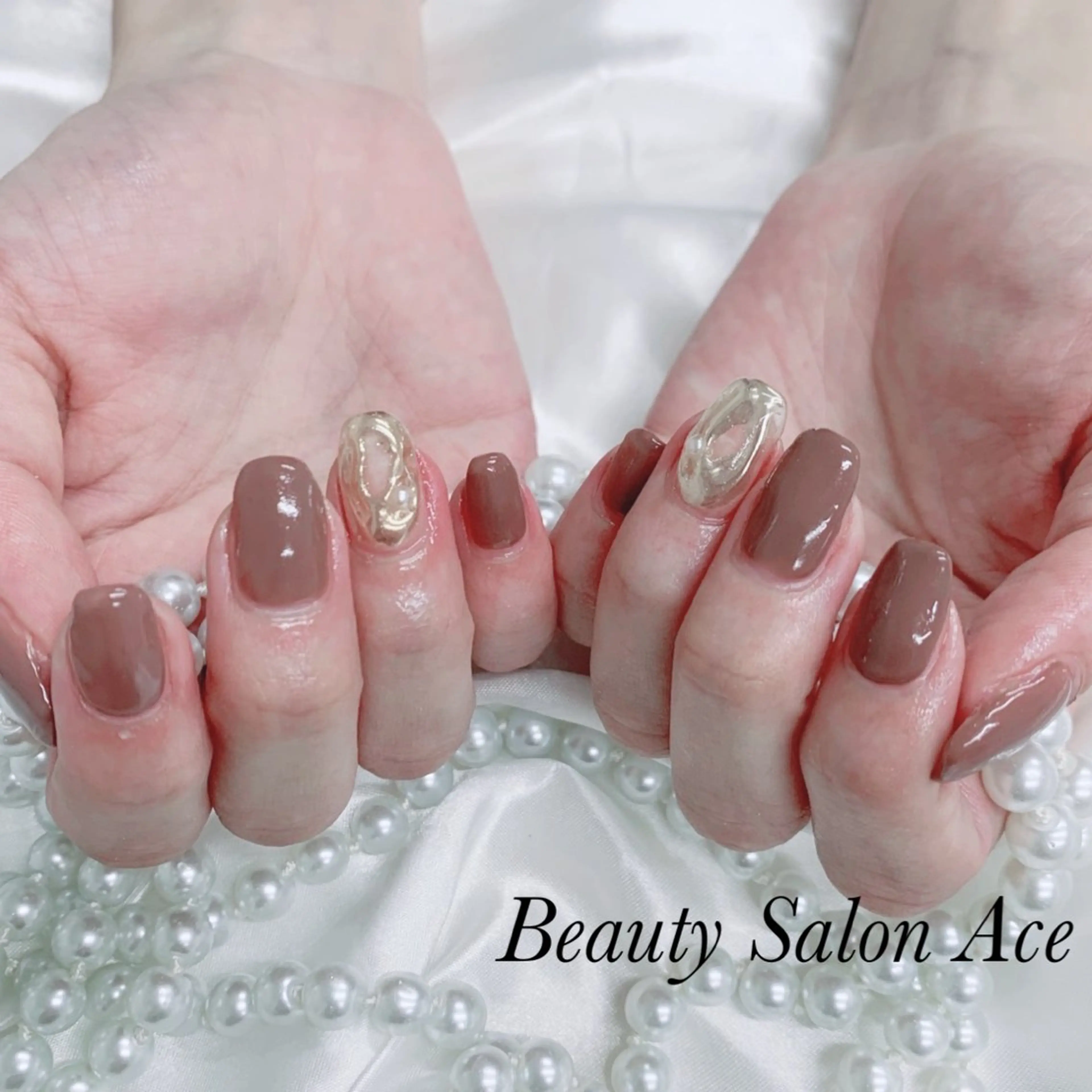 ネイル ハンドネイル ハンドケア Beauty Salon Ace（ネイルサロン　エース）所属・池袋フィルイン Ace♡長さだしのネイルデザイン