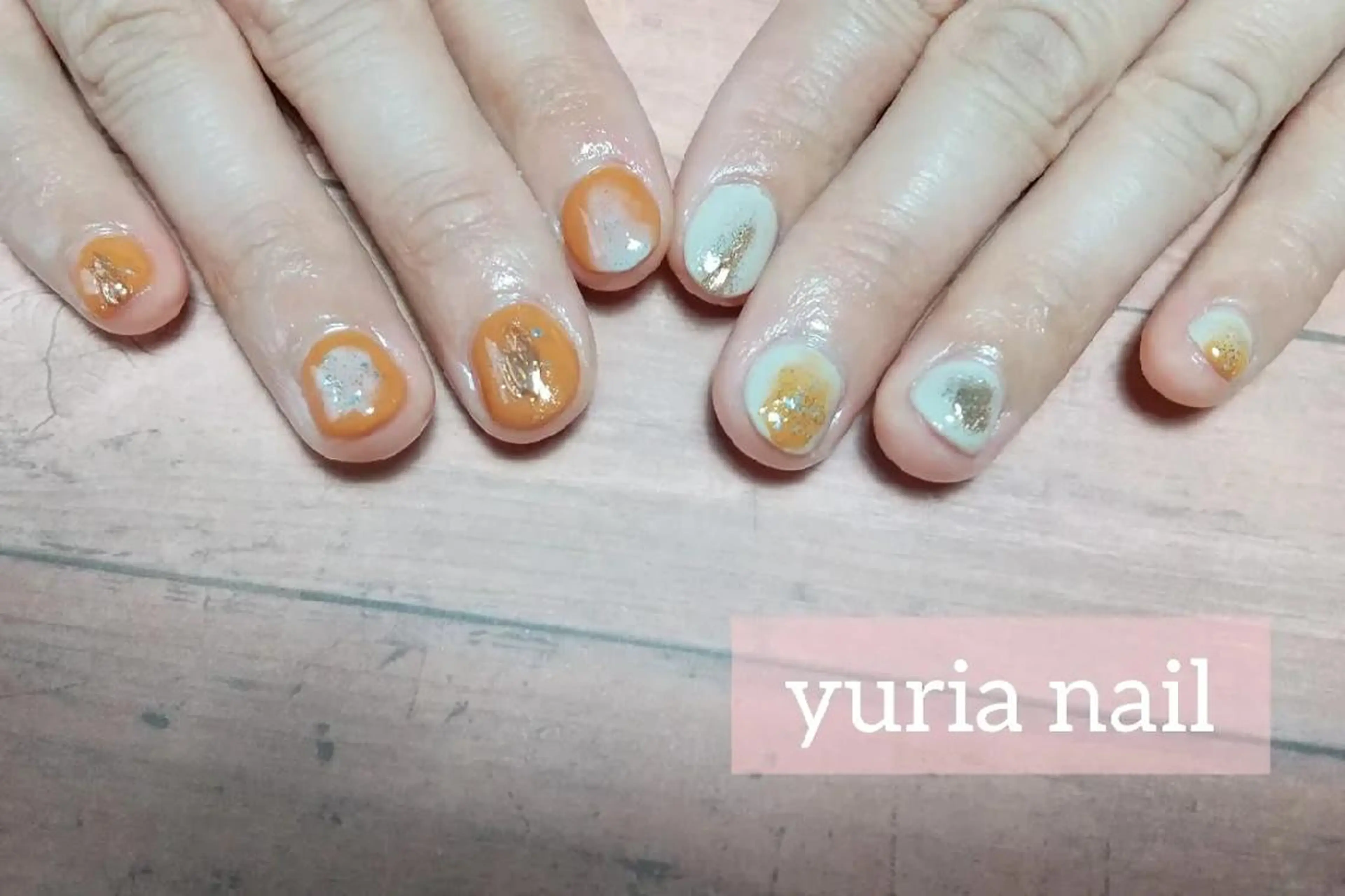 ネイル ジェルネイル ニュアンスネイル ワンカラーネイル ハンドネイル 小林 ゆりあのネイルデザイン