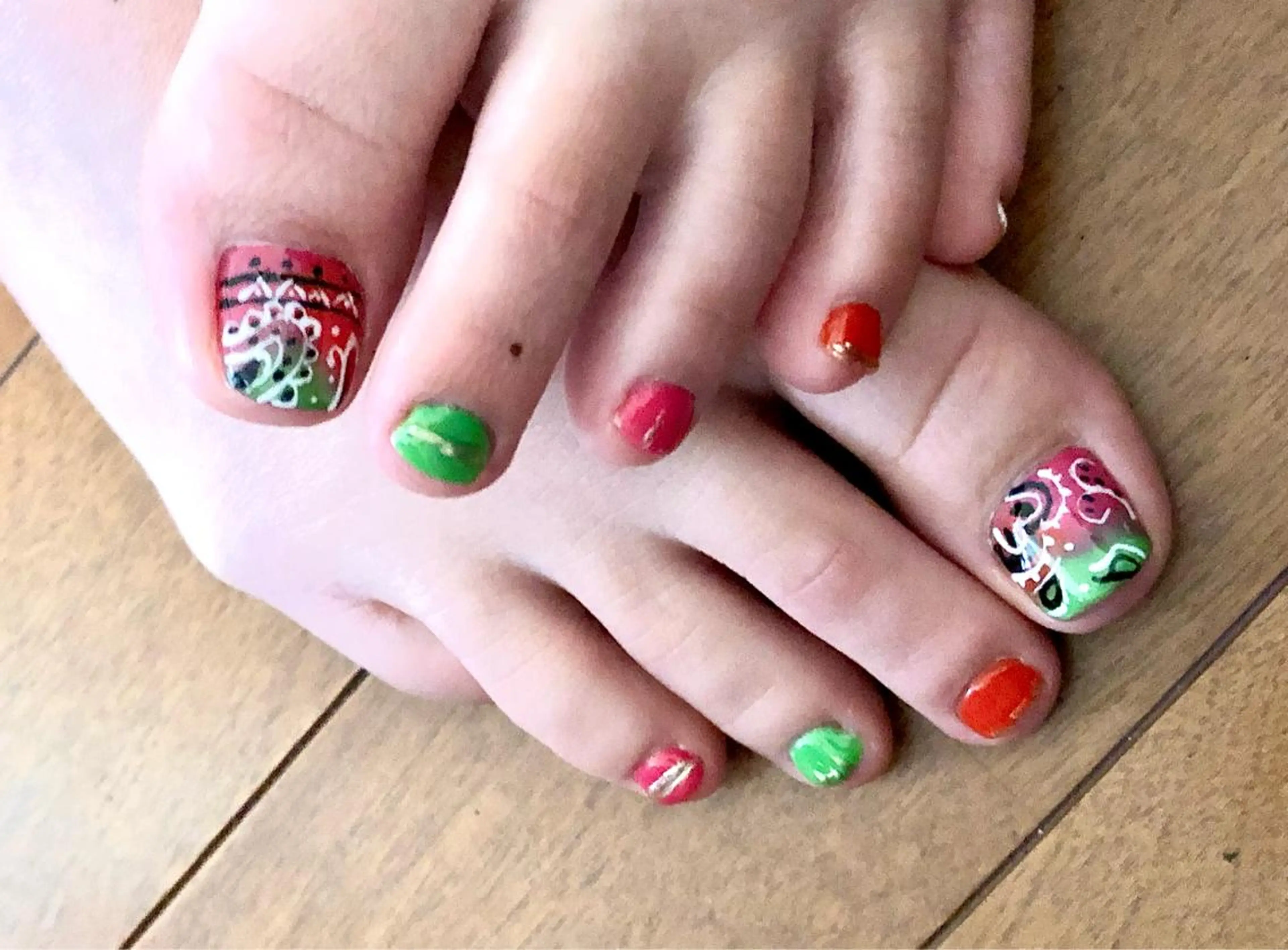 ネイル フットネイル 持ち込み H3(エイチスリー)所属・H3 hitoのネイルデザイン