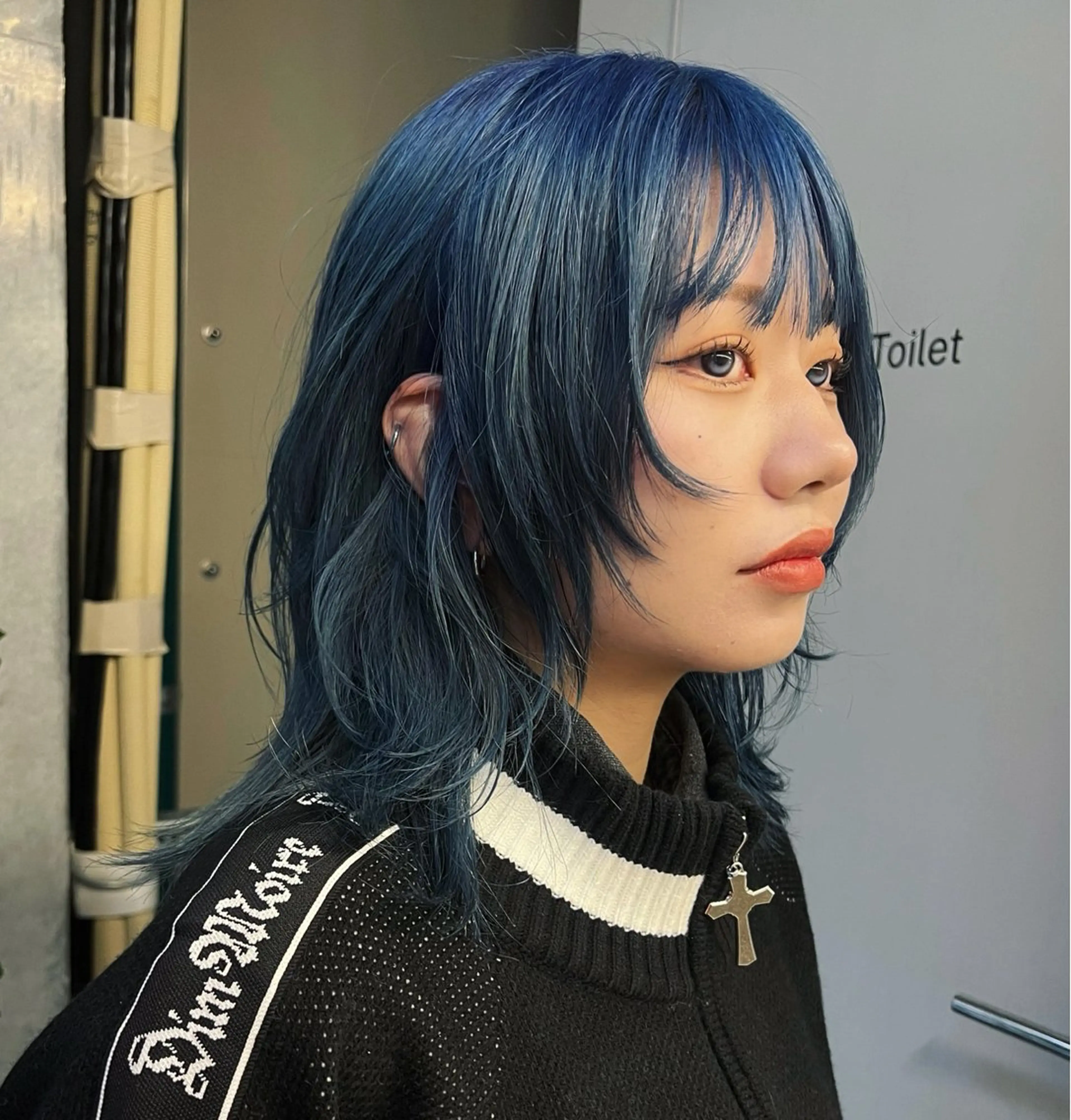 ミディアム カット ヘアカラー ハッシュカット カシマハヤトのヘアスタイル