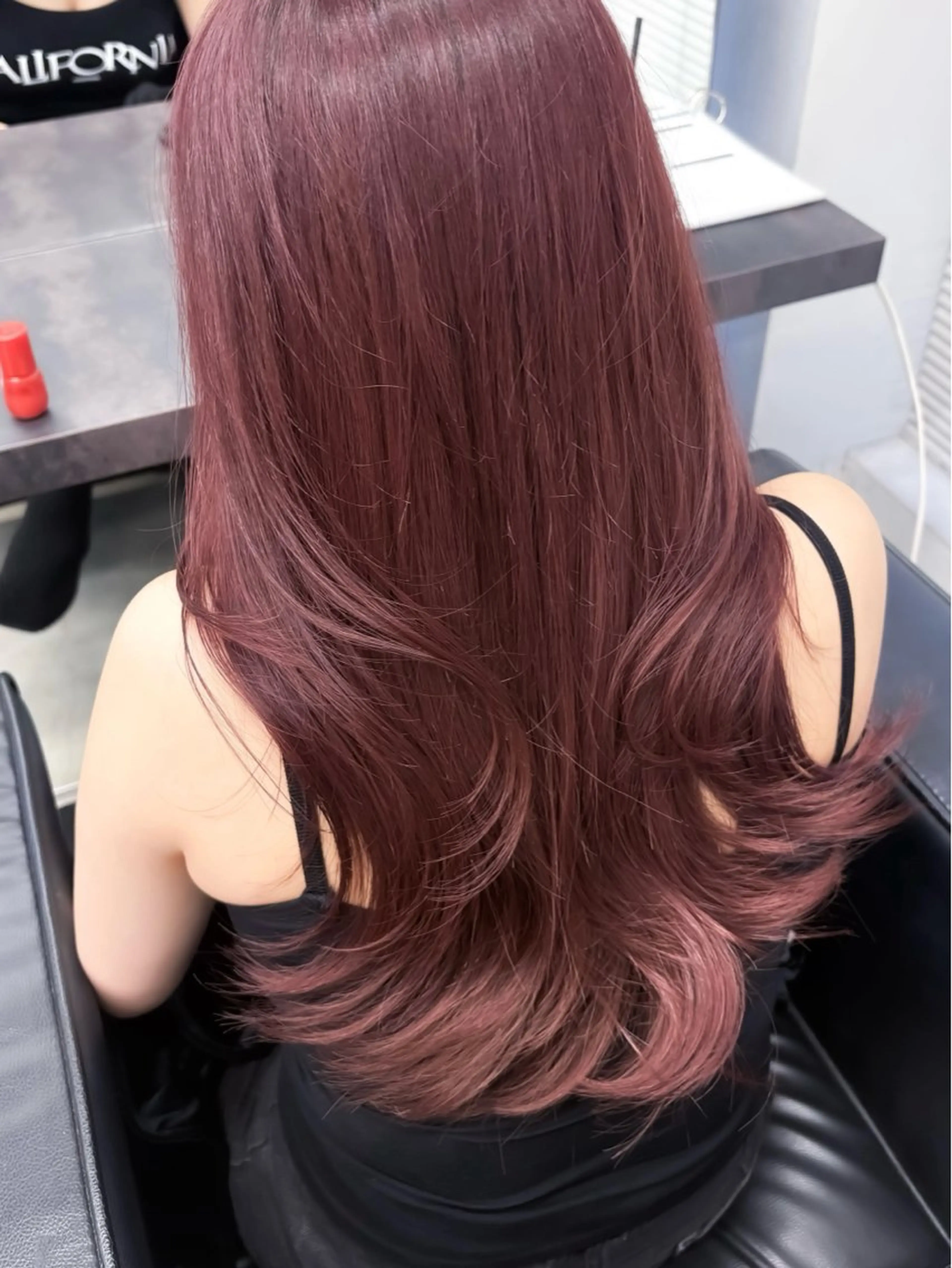 セミロング ヘアカラー 💗韓国ヘア/透明感 💗若菜あいこのヘアスタイル