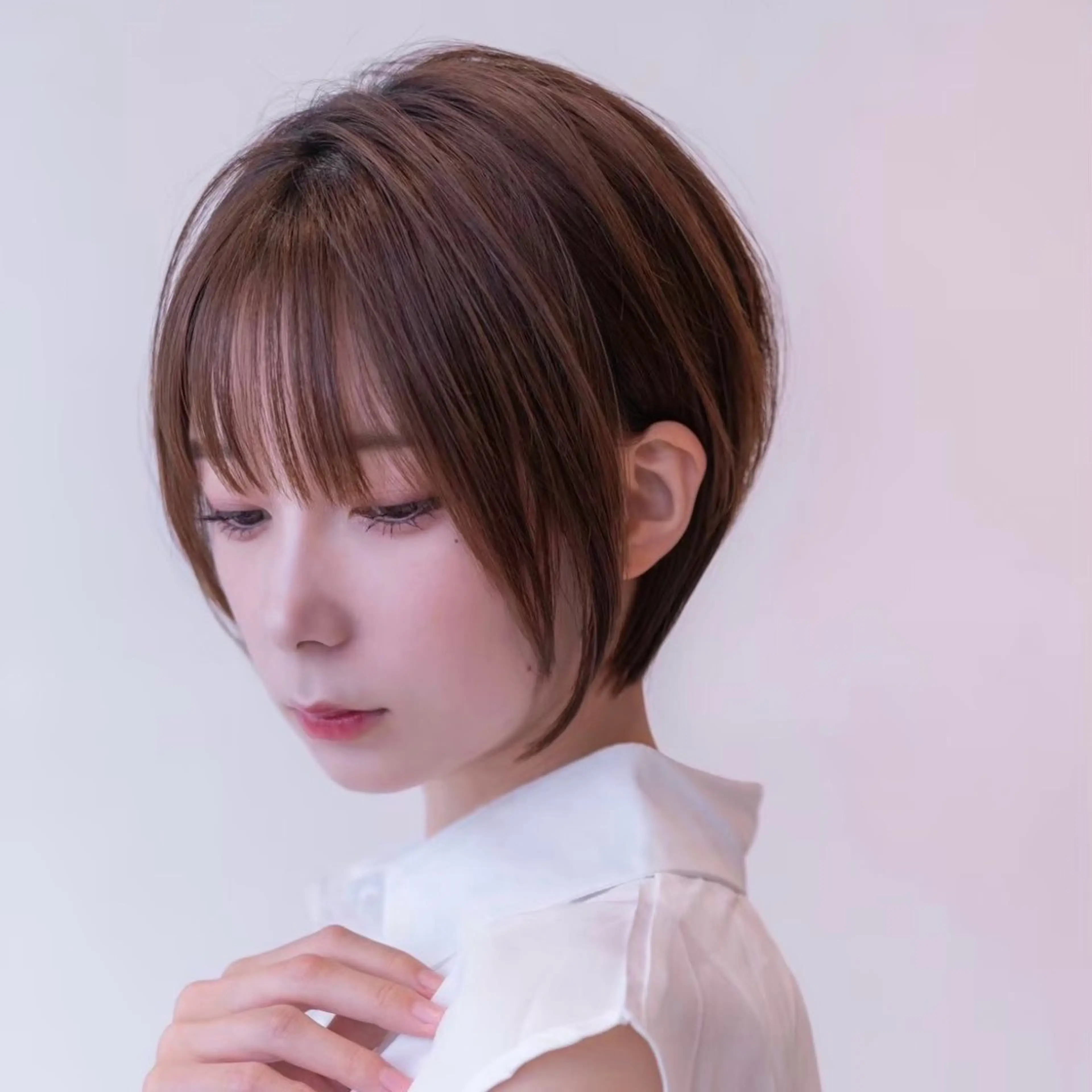 ショート カラー カット ヘアカラー 縮毛矯正 トリートメント 渋谷ボブ/レイヤー ボブ田中航平のヘアスタイル