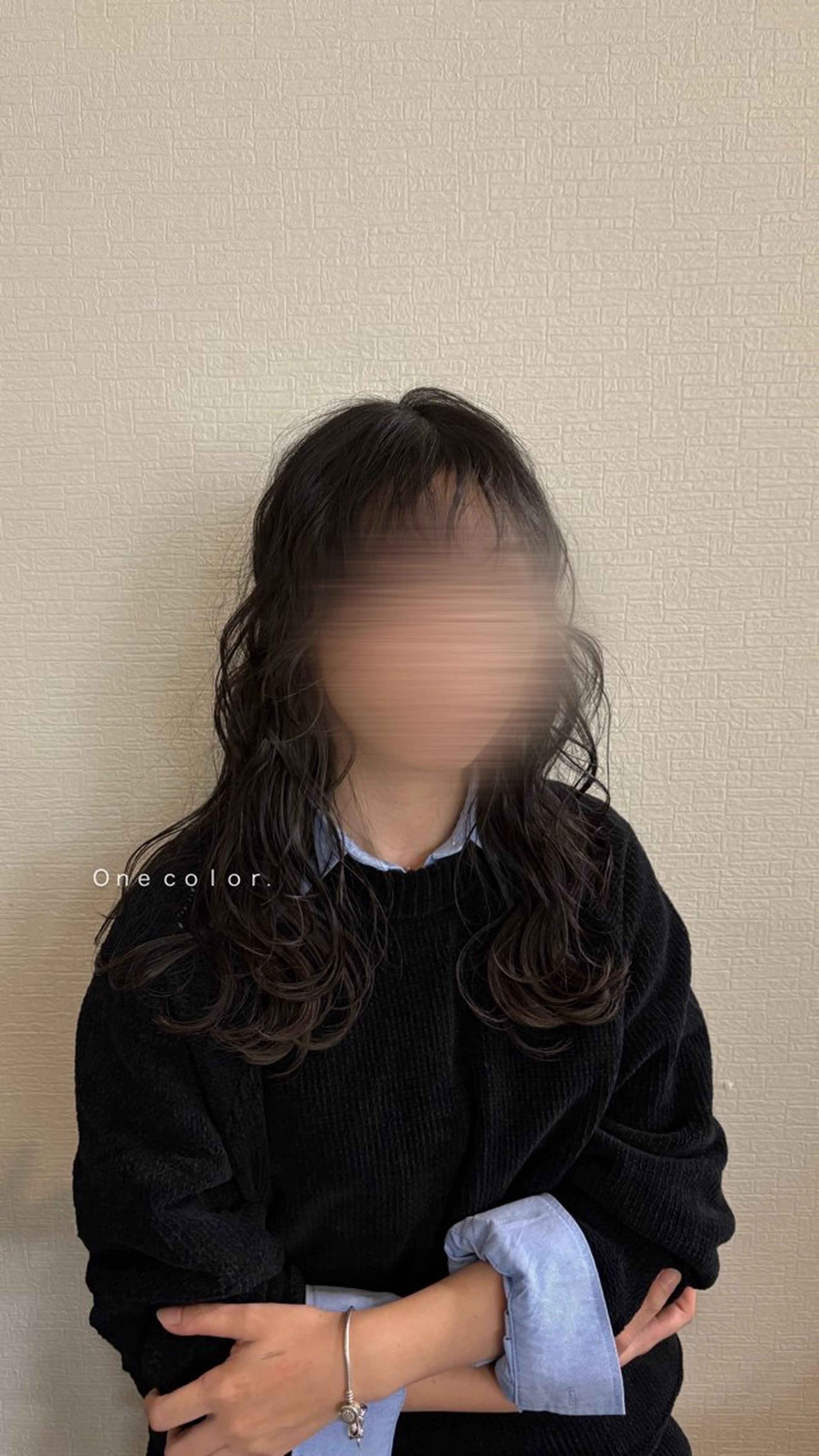 ロング カラー スナハラ リョウカのヘアスタイル