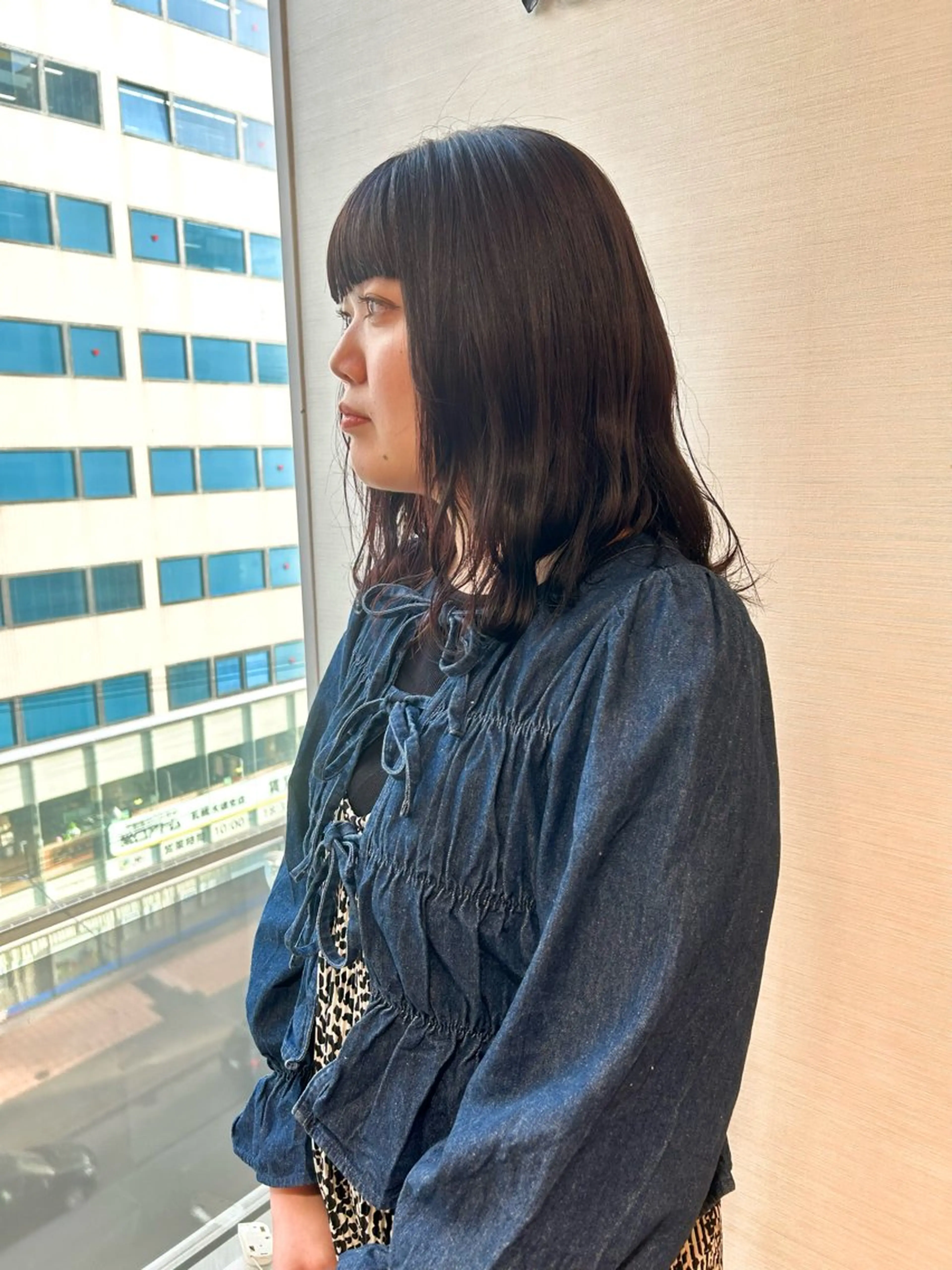 ミディアム カラー カット ヘアカラー ミ ユのヘアスタイル