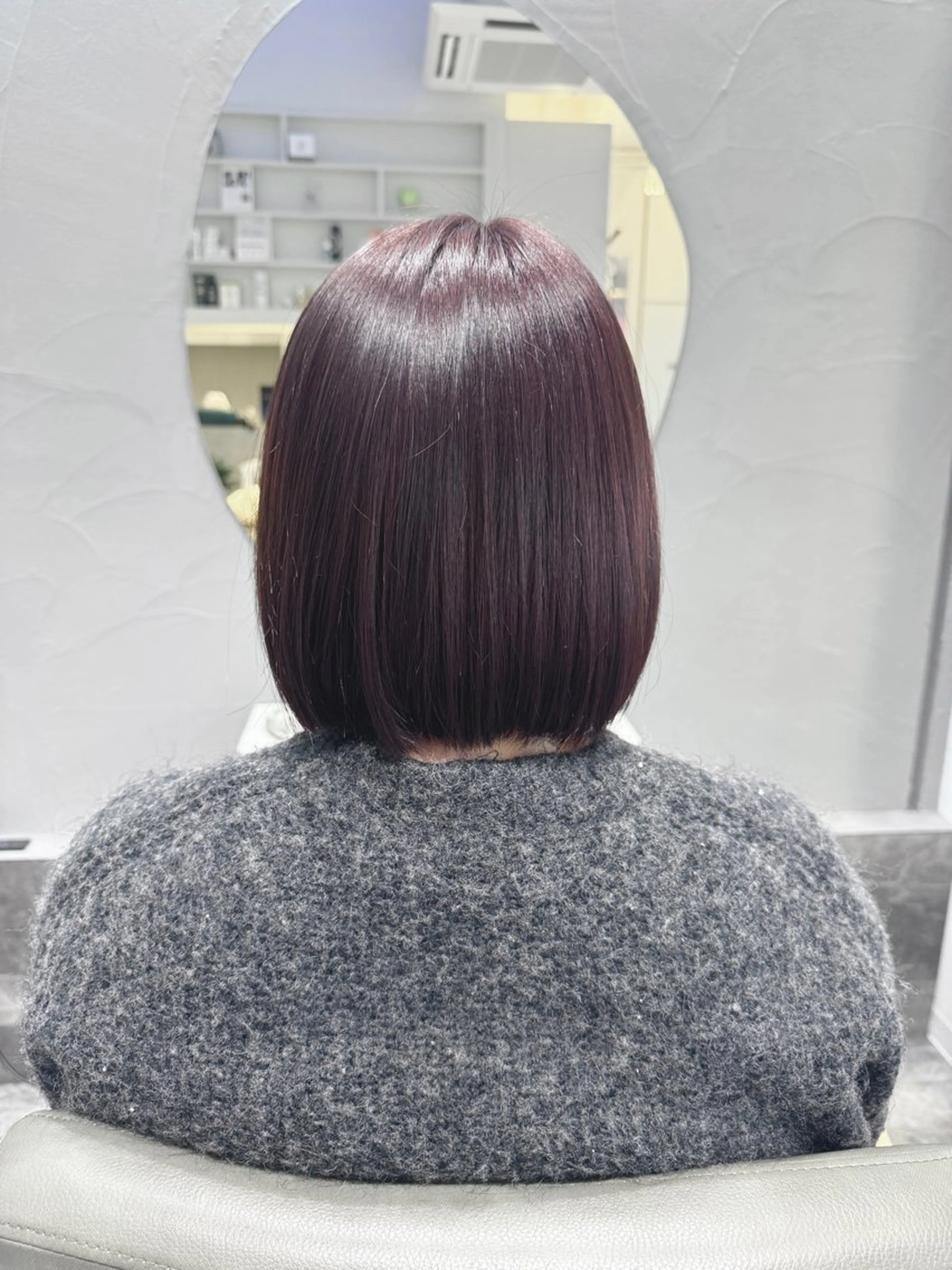 ショート パープルカラー トリートメント カット ヘアカラー トリートメント ヘッドスパ POANA.所属・吉田 空 （POANA.）のマツエク・マツパデザイン