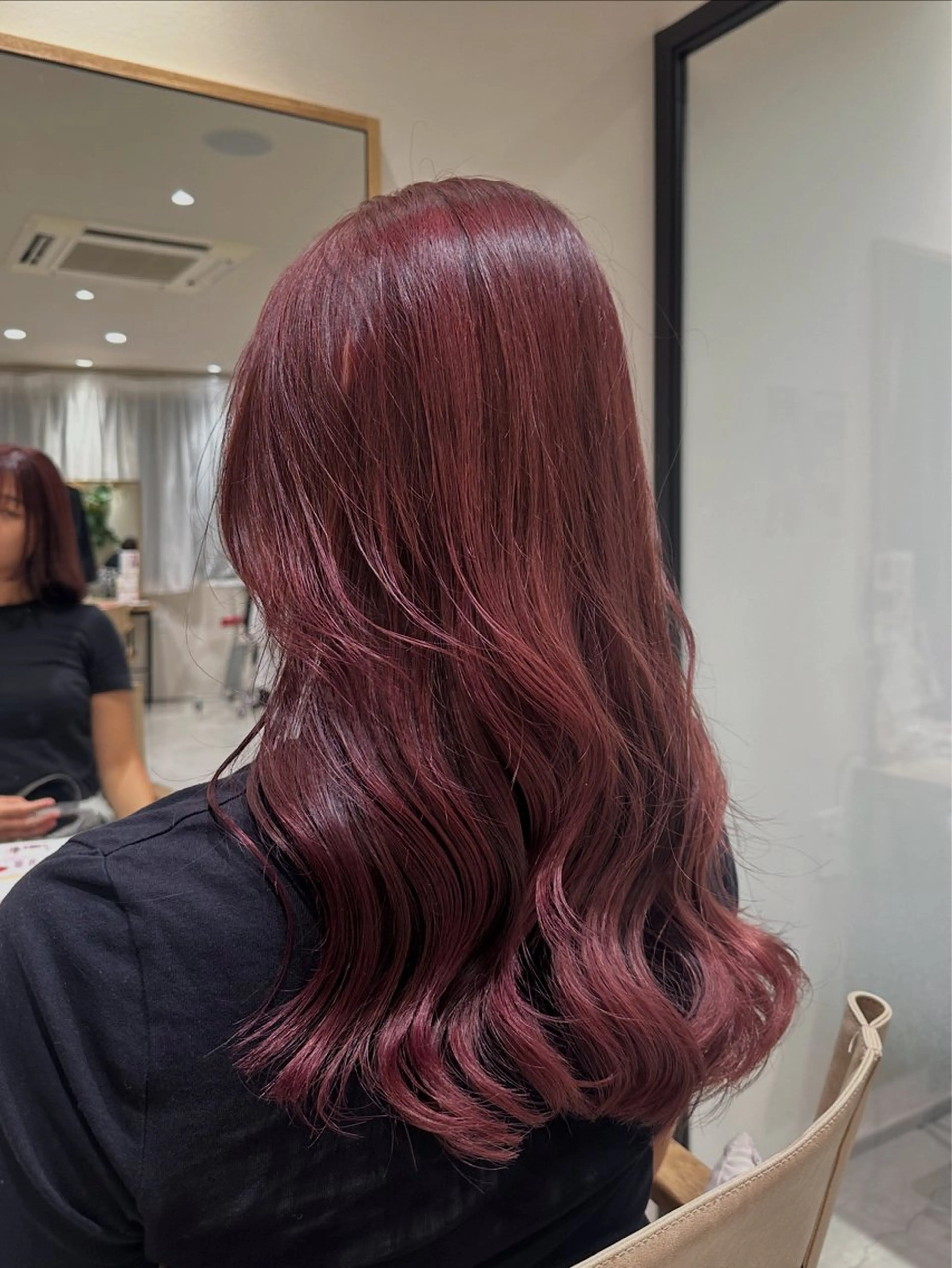 カラー ラベンダーカラー ピンクカラー ピンクラベンダー 中野 はるるのヘアスタイル