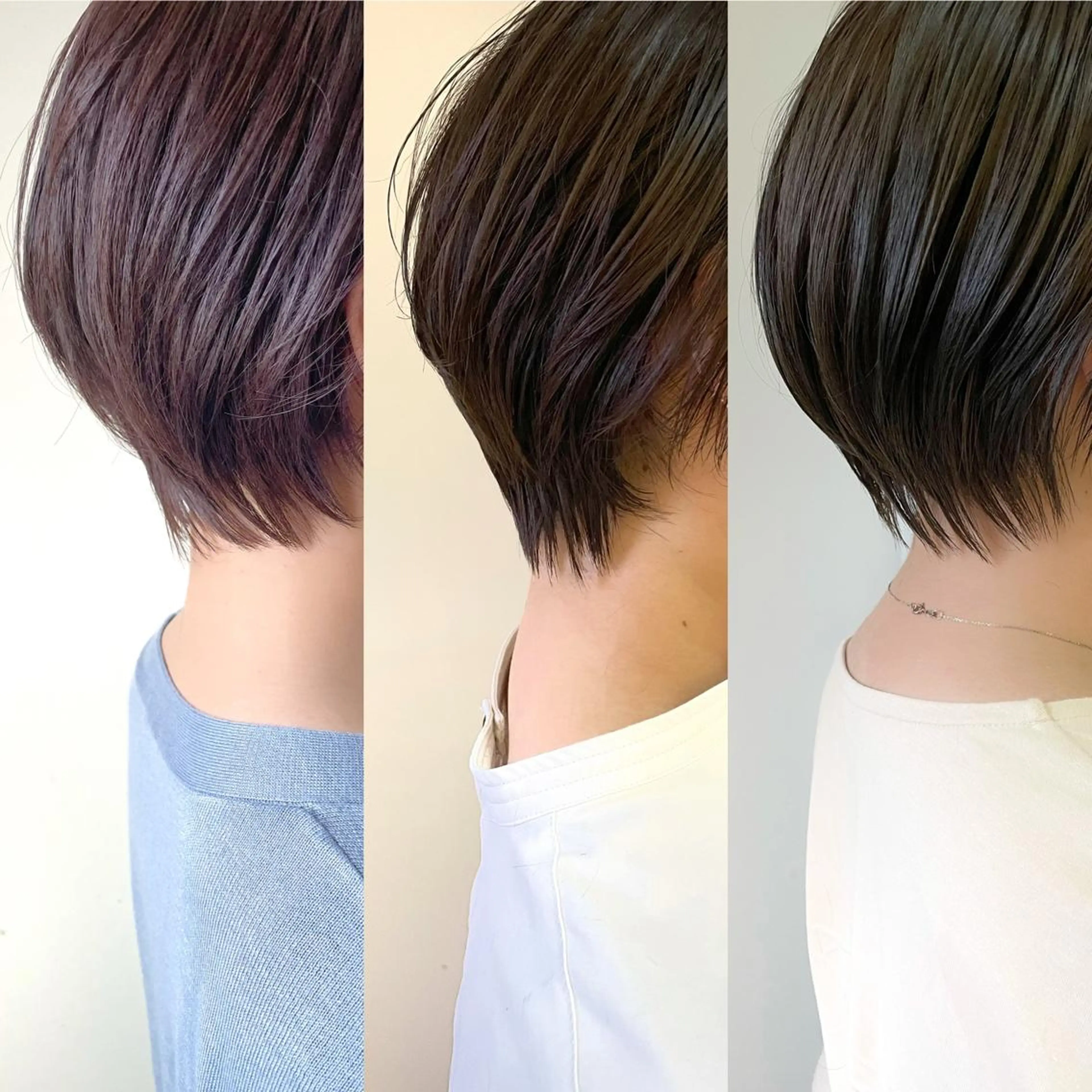 ショート カラー アッシュ ハイトーンカラー イルミナカラー インナーカラー ボブ 江上拓郎/ショート /酸性ストレートのヘアスタイル