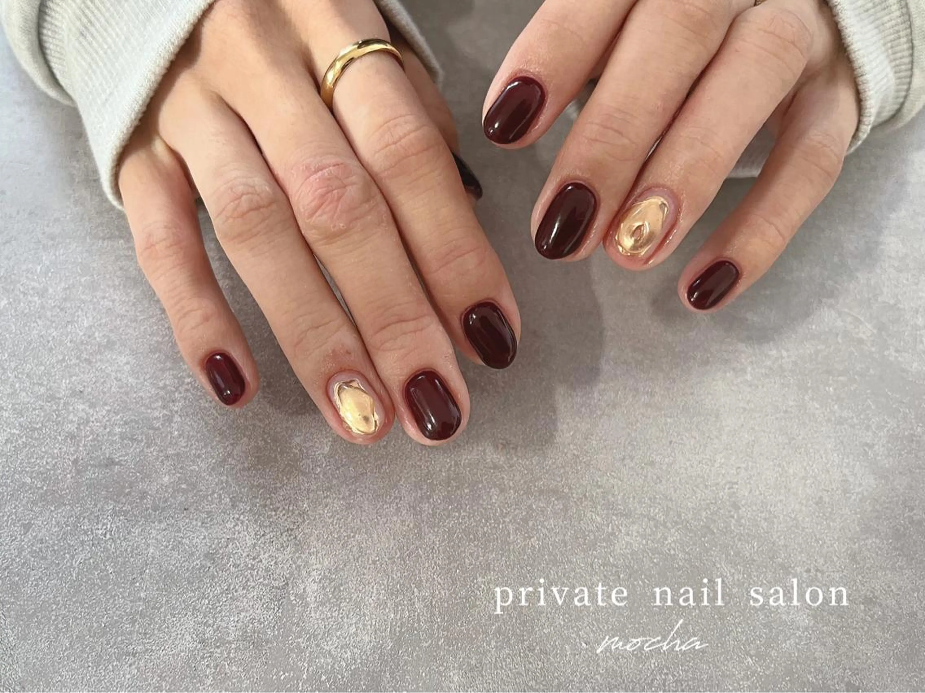 ネイル アートネイル カジュアル チークネイル フレンチネイル ジェルネイル ハンドネイル mocha nailのネイルデザイン