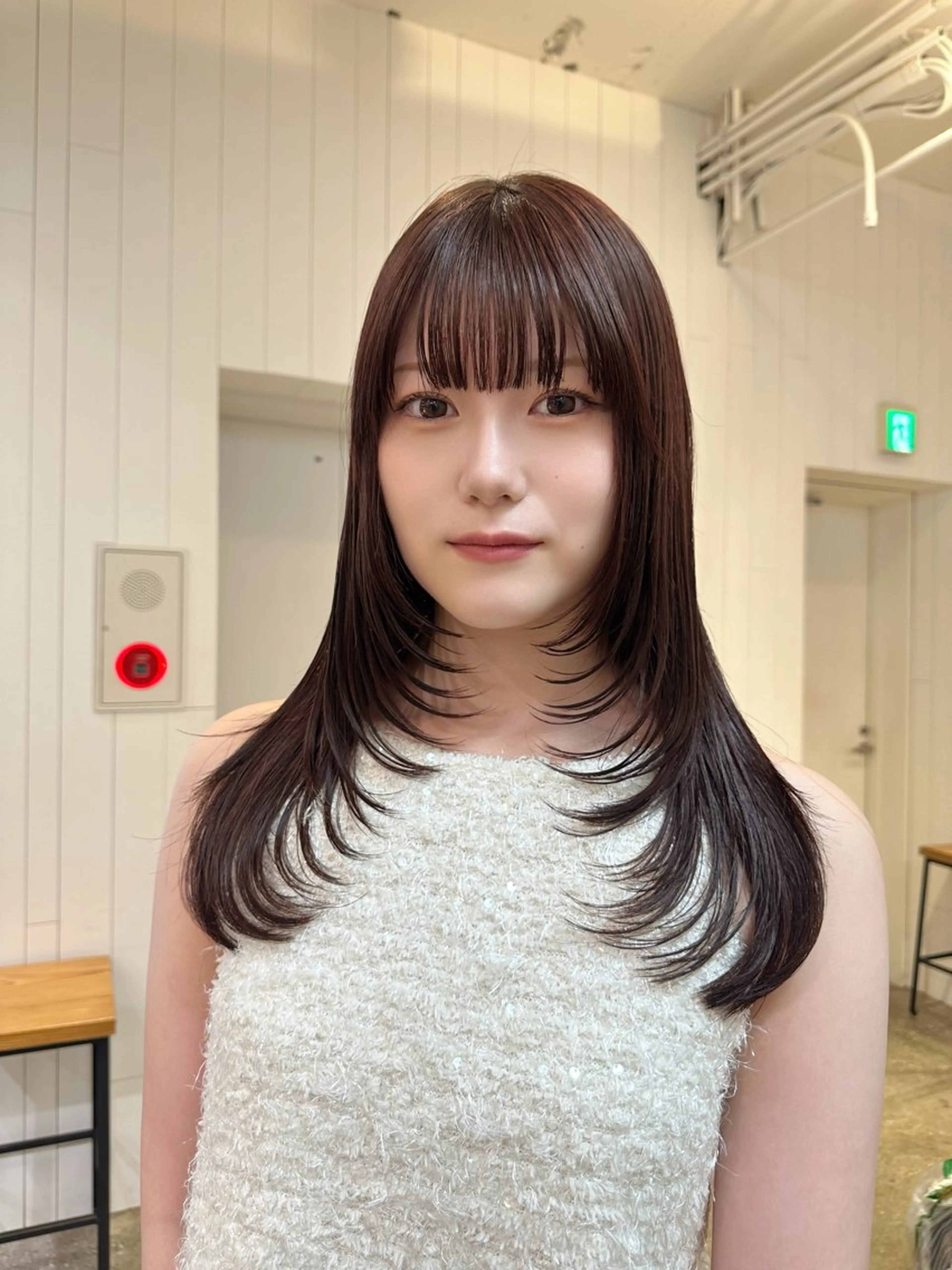 ロング カット Haruka 🎀暖色カラーのヘアスタイル